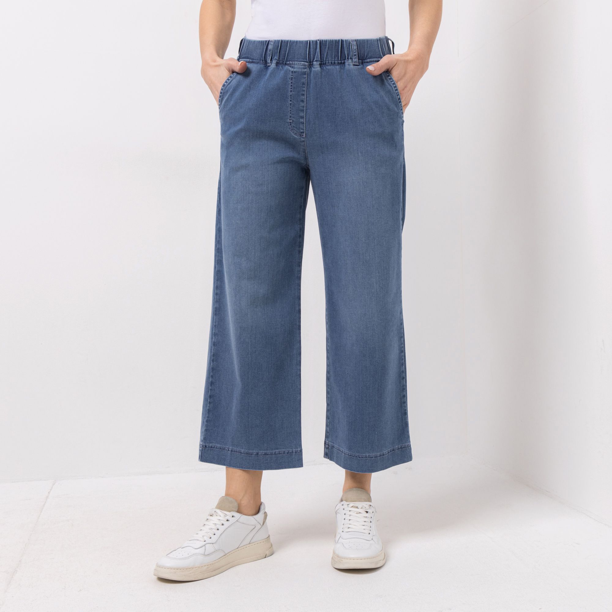 RAPHAELA BY BRAX Hose Pam Culotte Rundumdehnbund Slim-Fit hohe Leibhöhe