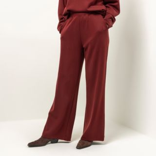 BRUCE DARNELL Sweathose, lange Form Rundumdehnbund Eingrifftaschen gerades weites Bein