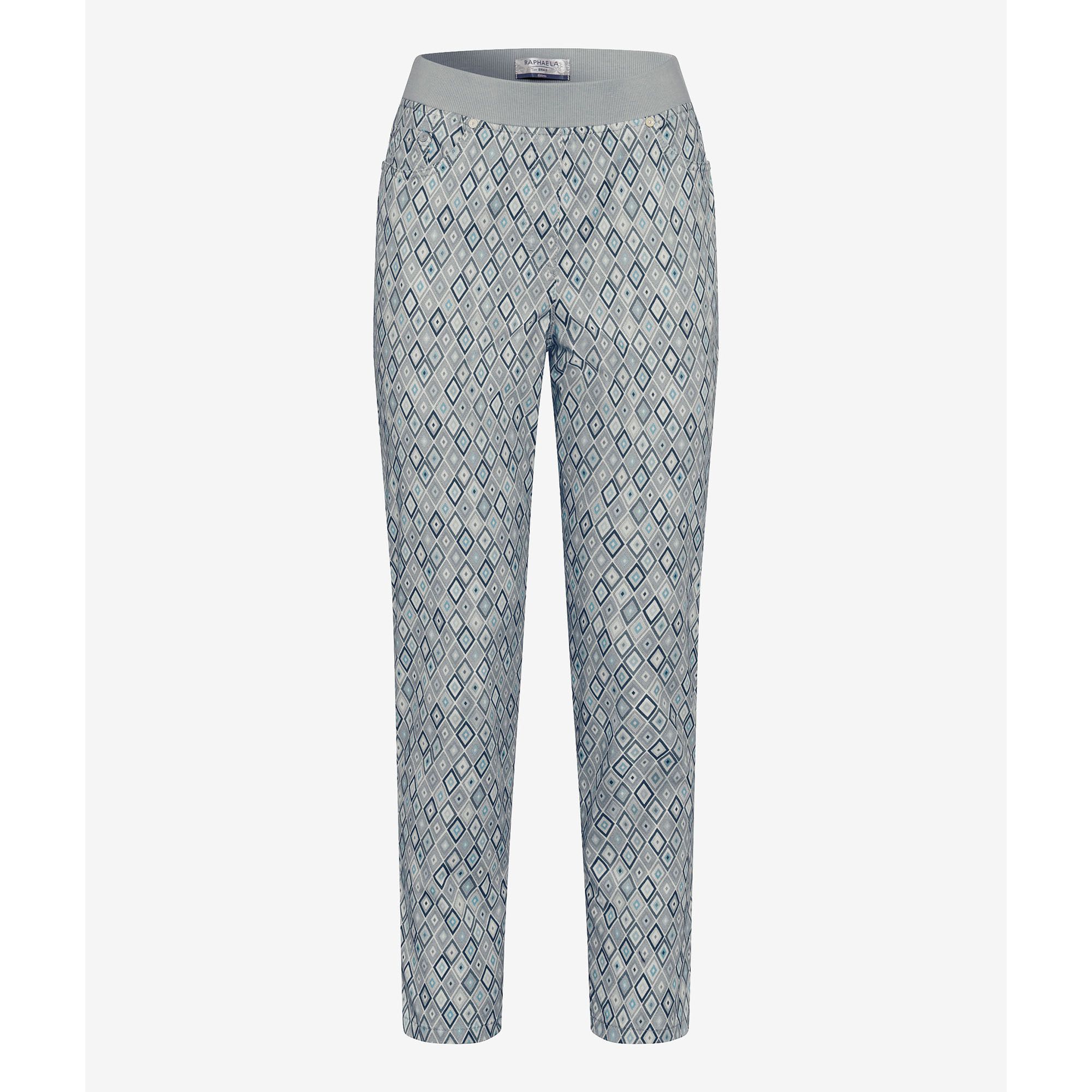 Raphaela by Brax Hose Pamina 6/8 Rundumdehnbund Slim-Fit Allover-Druck