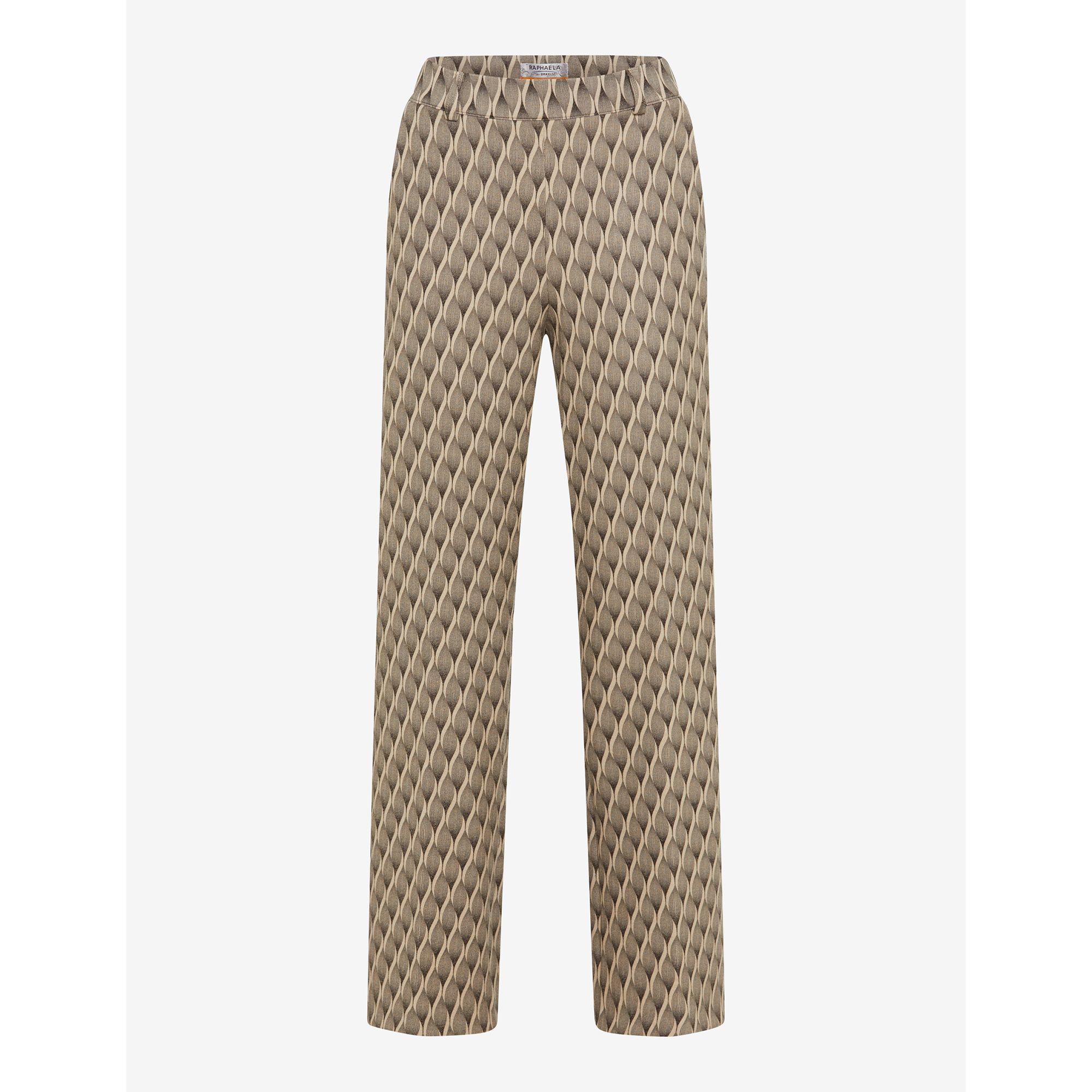 RAPHAELA BY BRAX Hose Lillyth Flared Rundumdehnbund Wide-Leg Allover-Druck