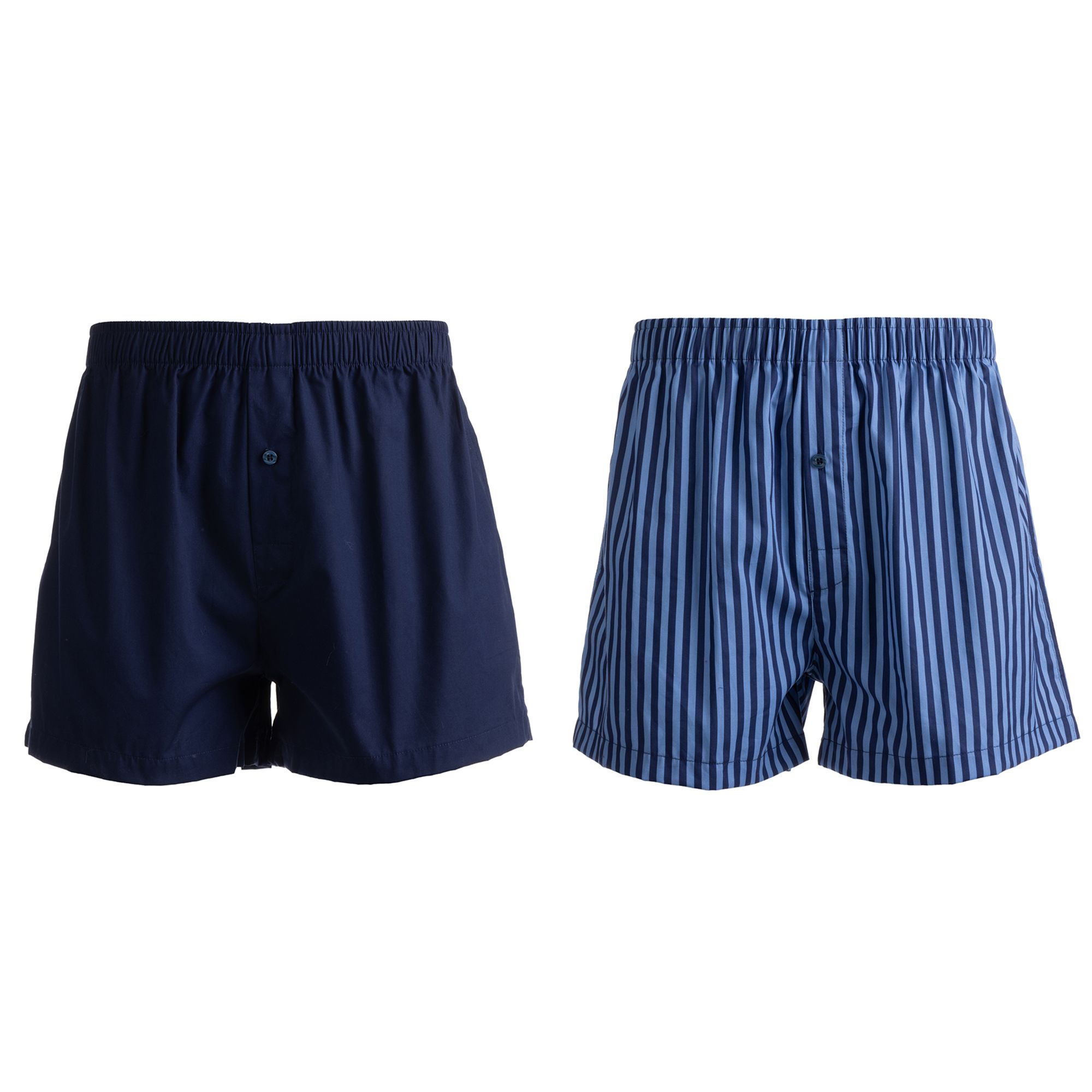 MEN'S TOUCH 2 Boxershorts 1x bedruckt 1x uni Baumwolle