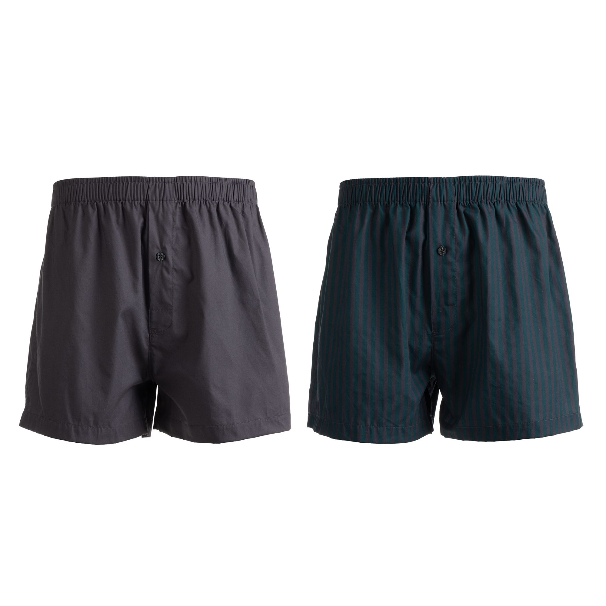 MEN'S TOUCH 2 Boxershorts 1x bedruckt 1x uni Baumwolle