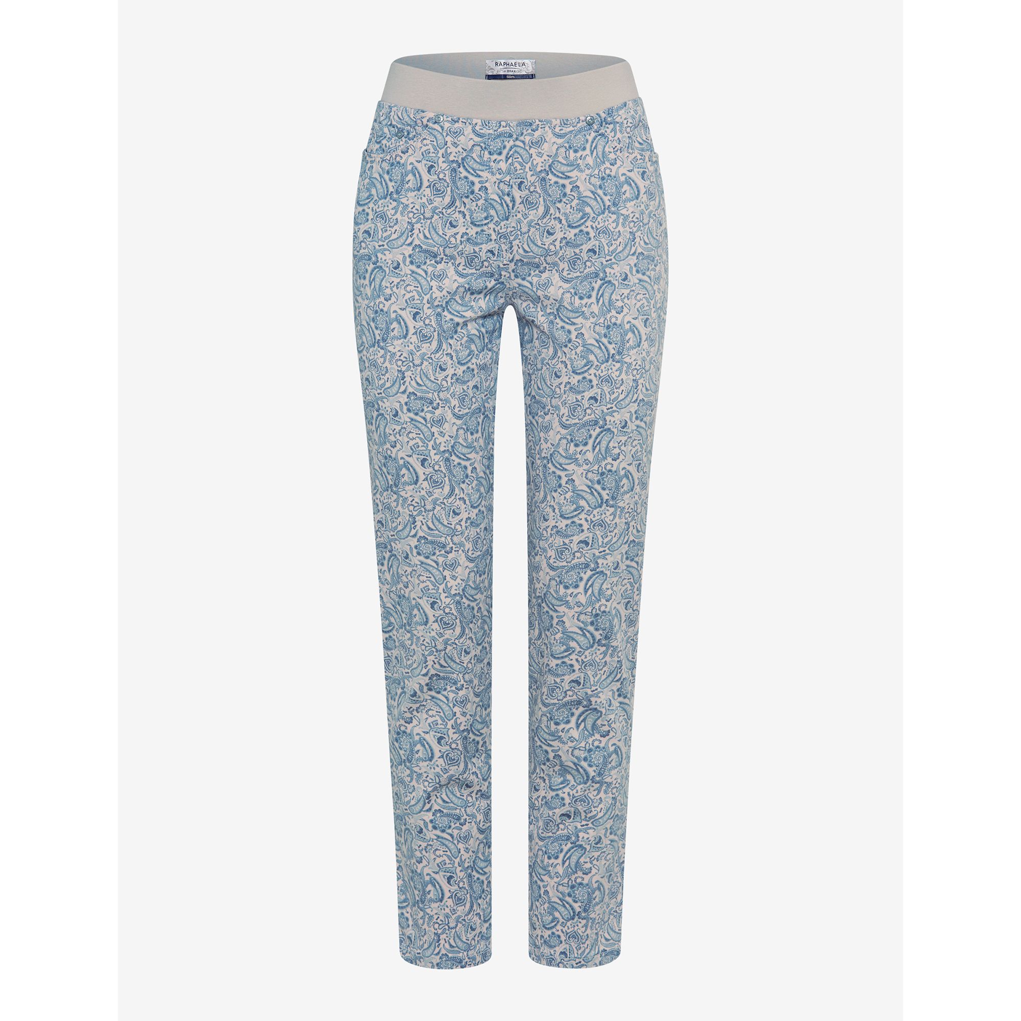 RAPHAELA BY BRAX Jeans Pamina 5-Pocket-Style Rundumdehnbund Allover-Druck