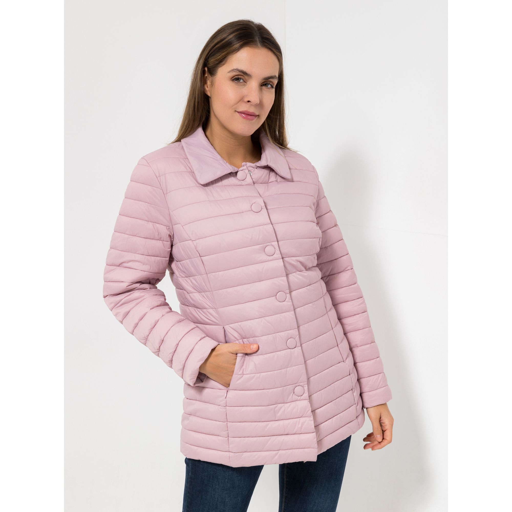 CENTIGRADE Steppjacke 2-Wege-Zipper Umlegekragen Einschubtaschen