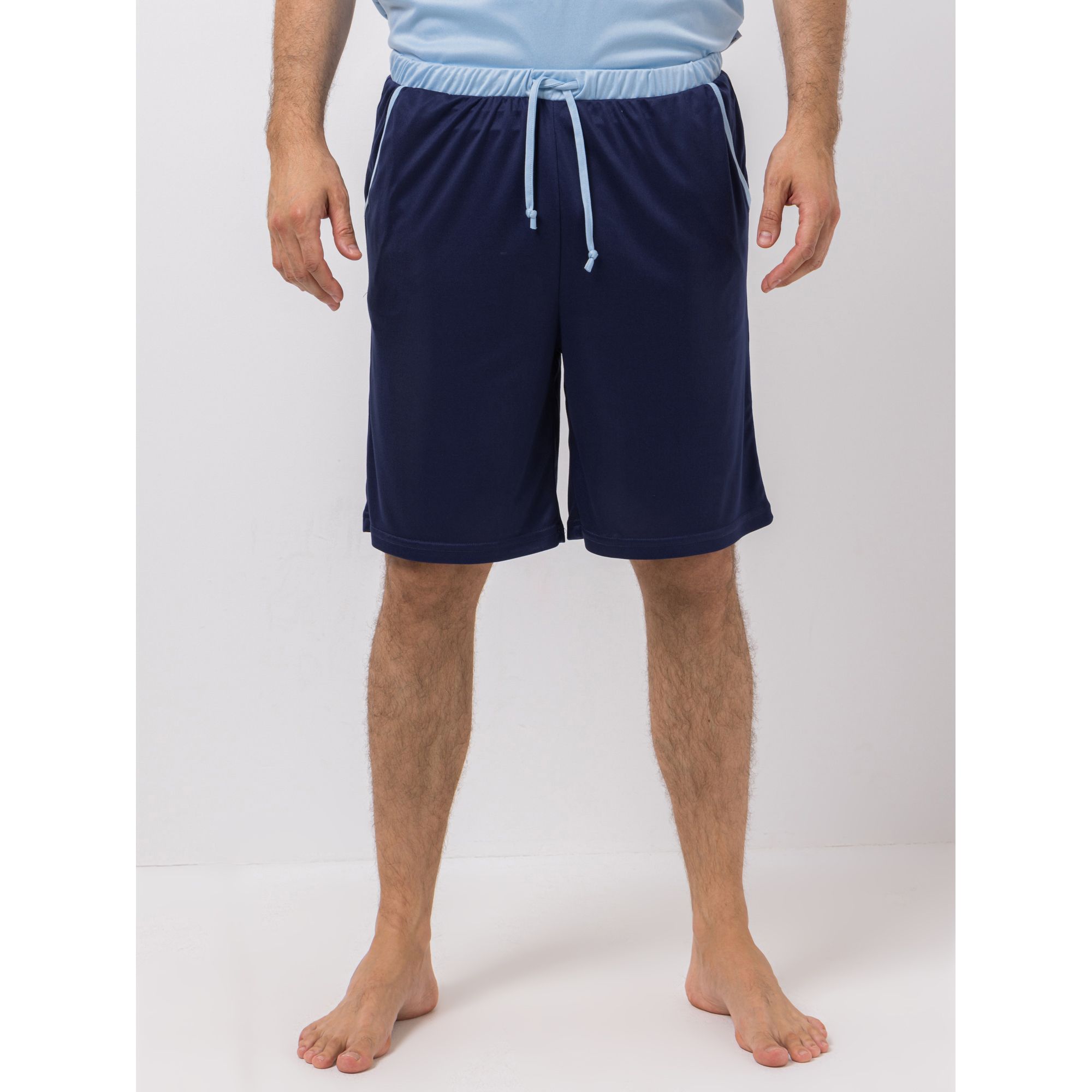 MEN'S TOUCH Bermuda-Shorts Mikrofaser Kordelzug Seitentaschen