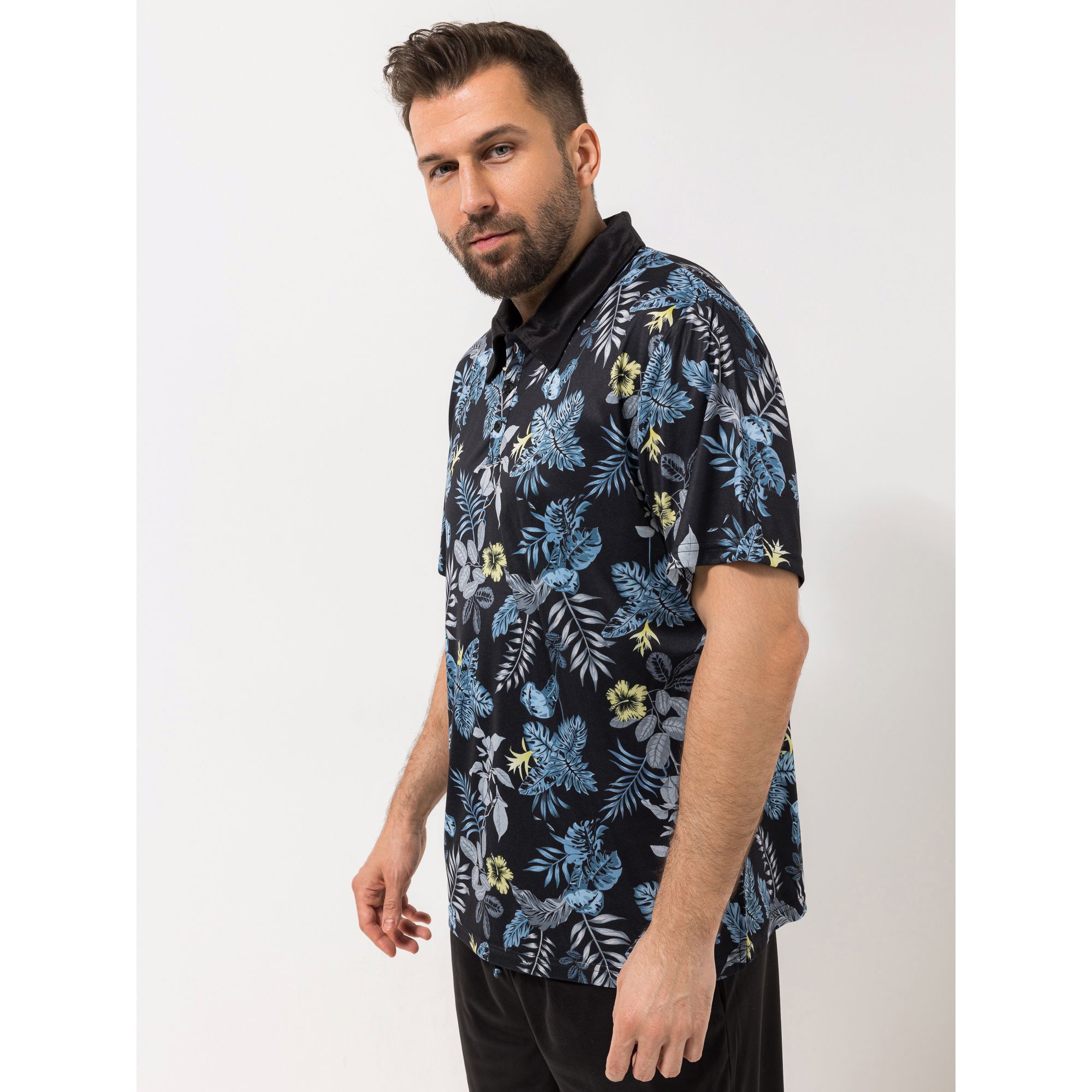 MEN'S TOUCH Poloshirt Mikrofaser 1/2-Arm bedruckt