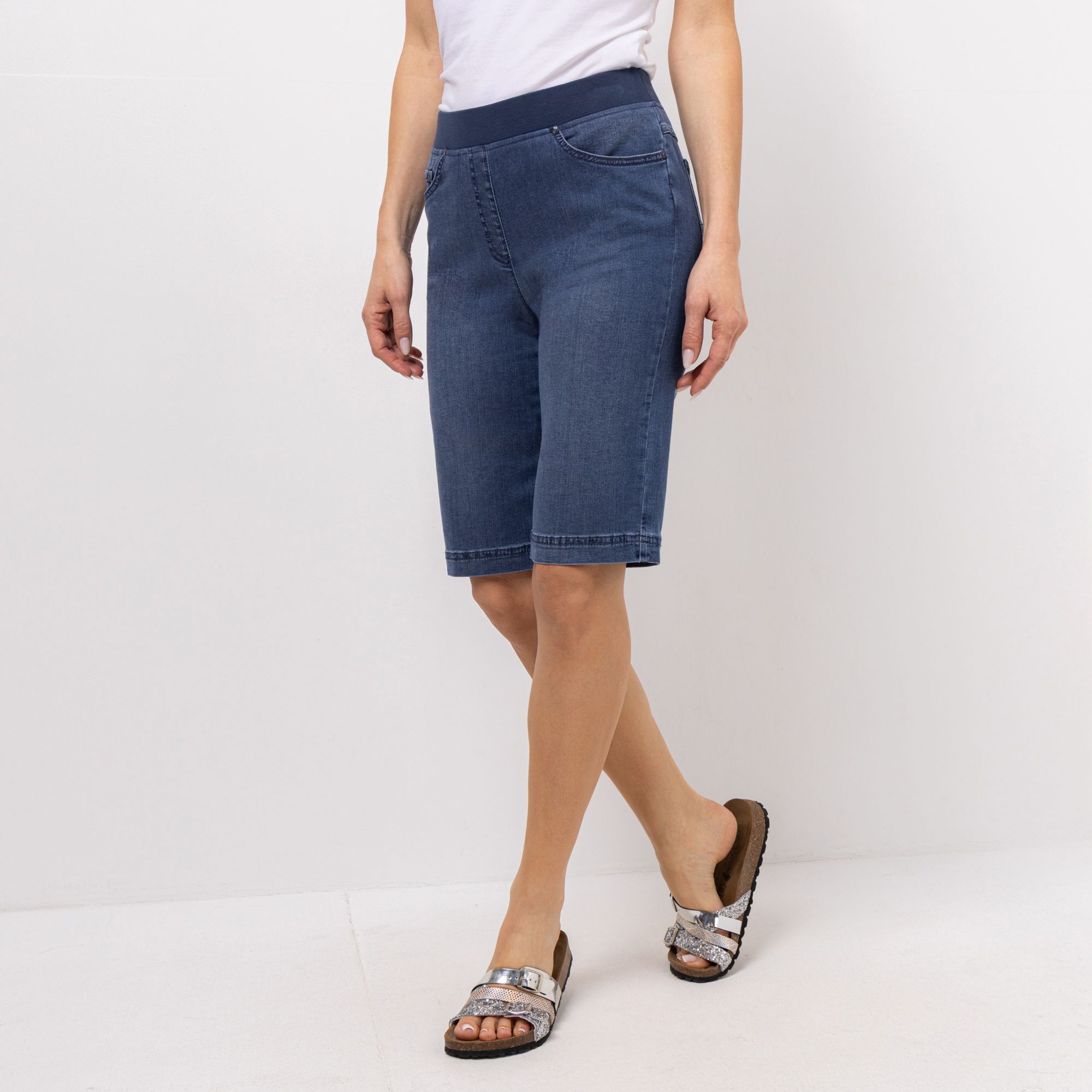 RAPHAELA BY BRAX Bermuda Pamina 5-Pocket-Style Rundumdehnbund Slim-Fit