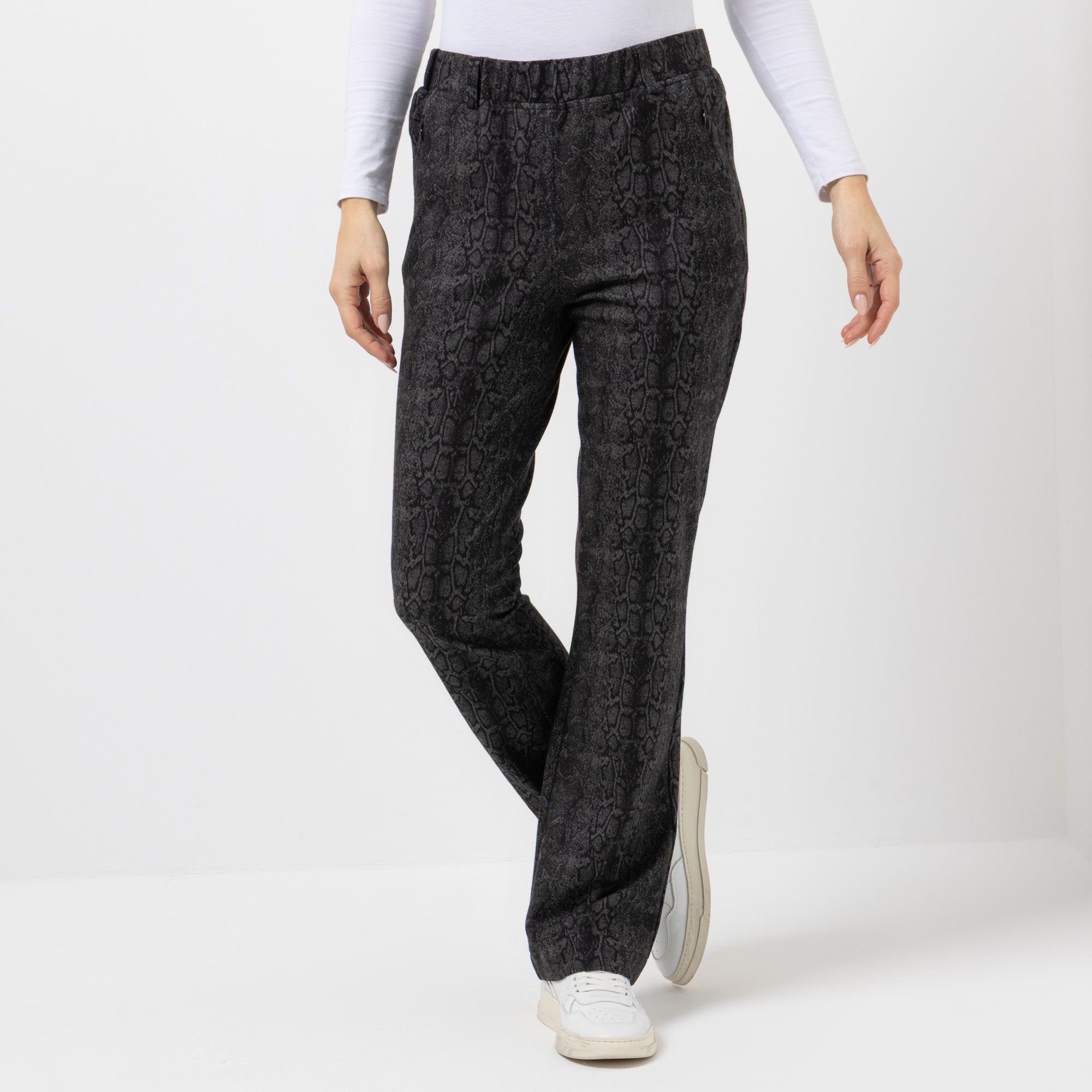 RAPHAELA BY BRAX Hose Lillyth Boot Rundumdehnbund Super-Slim-Fit einseitiger Druck