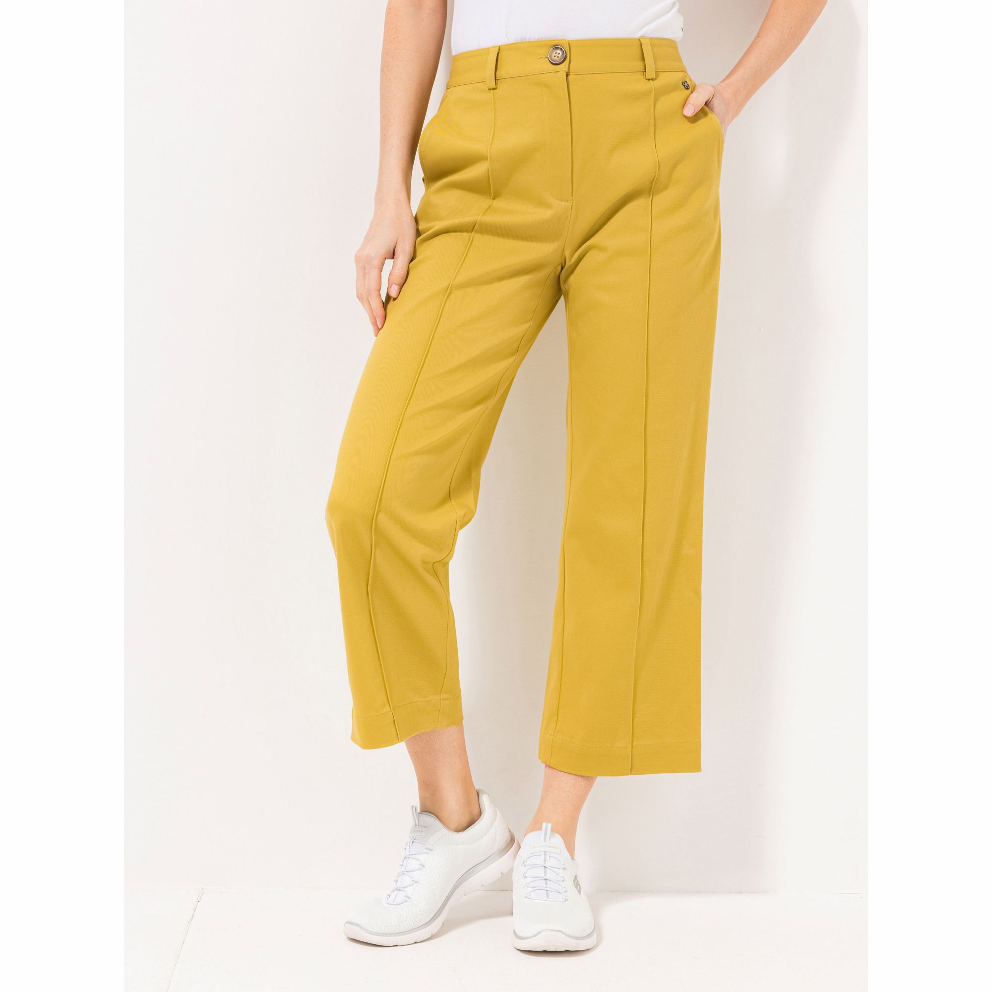 BASLER® Culotte, 7/8-Länge Eingrifftaschen Biese weites Bein