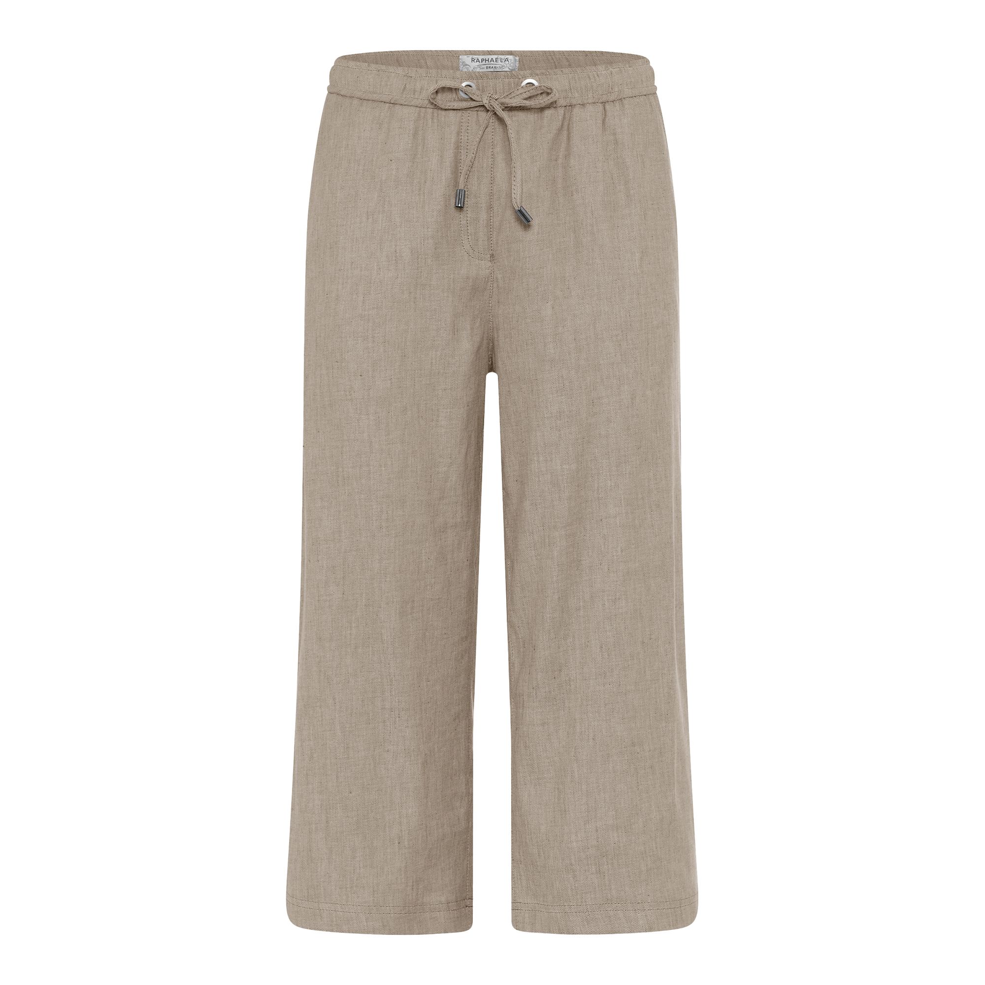 RAPHAELA BY BRAX Hose Philippa Capri-Länge Dehnbund Leinenmischung
