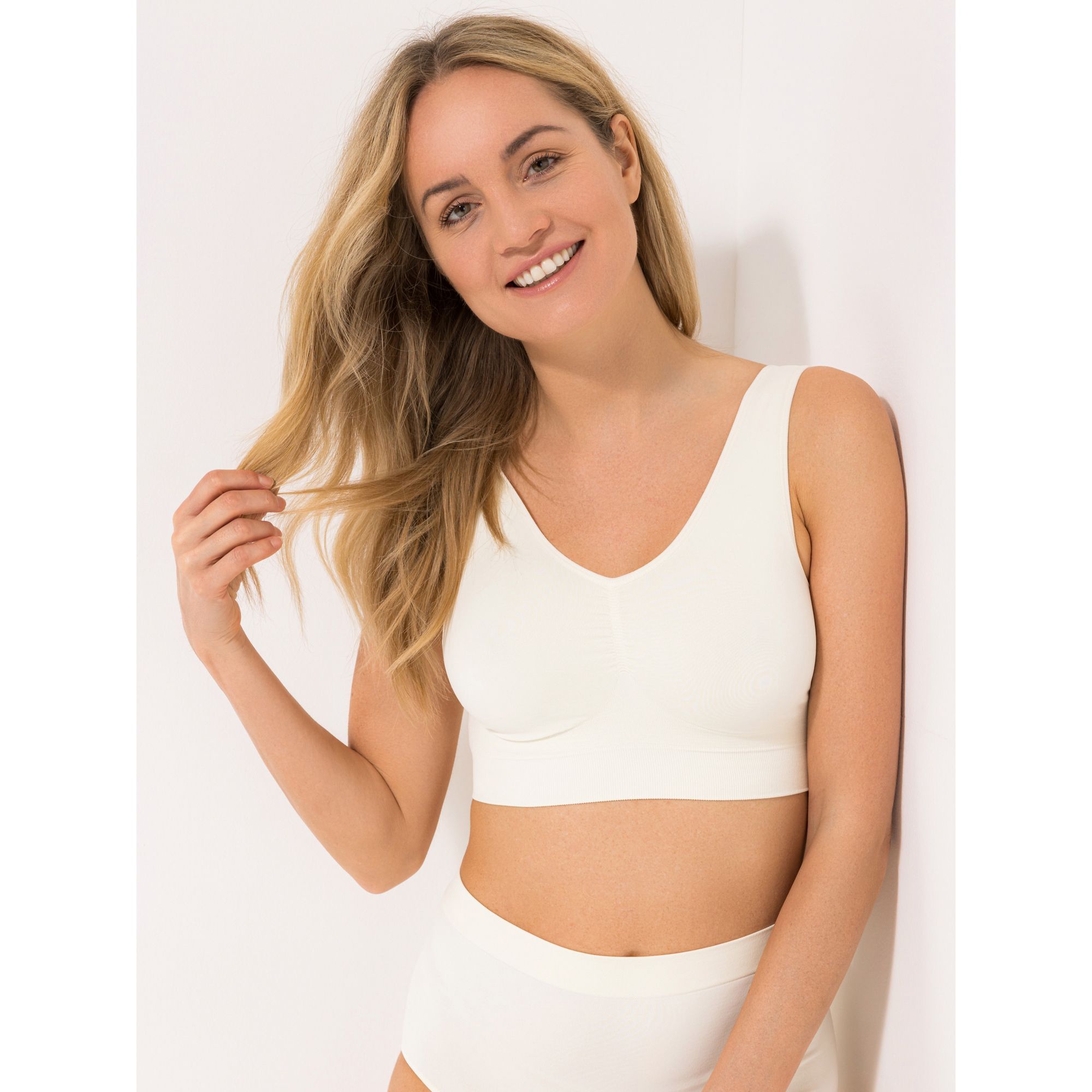 LITTLE ROSE Bustier Mikrofasermischung Seamless Basic-Style