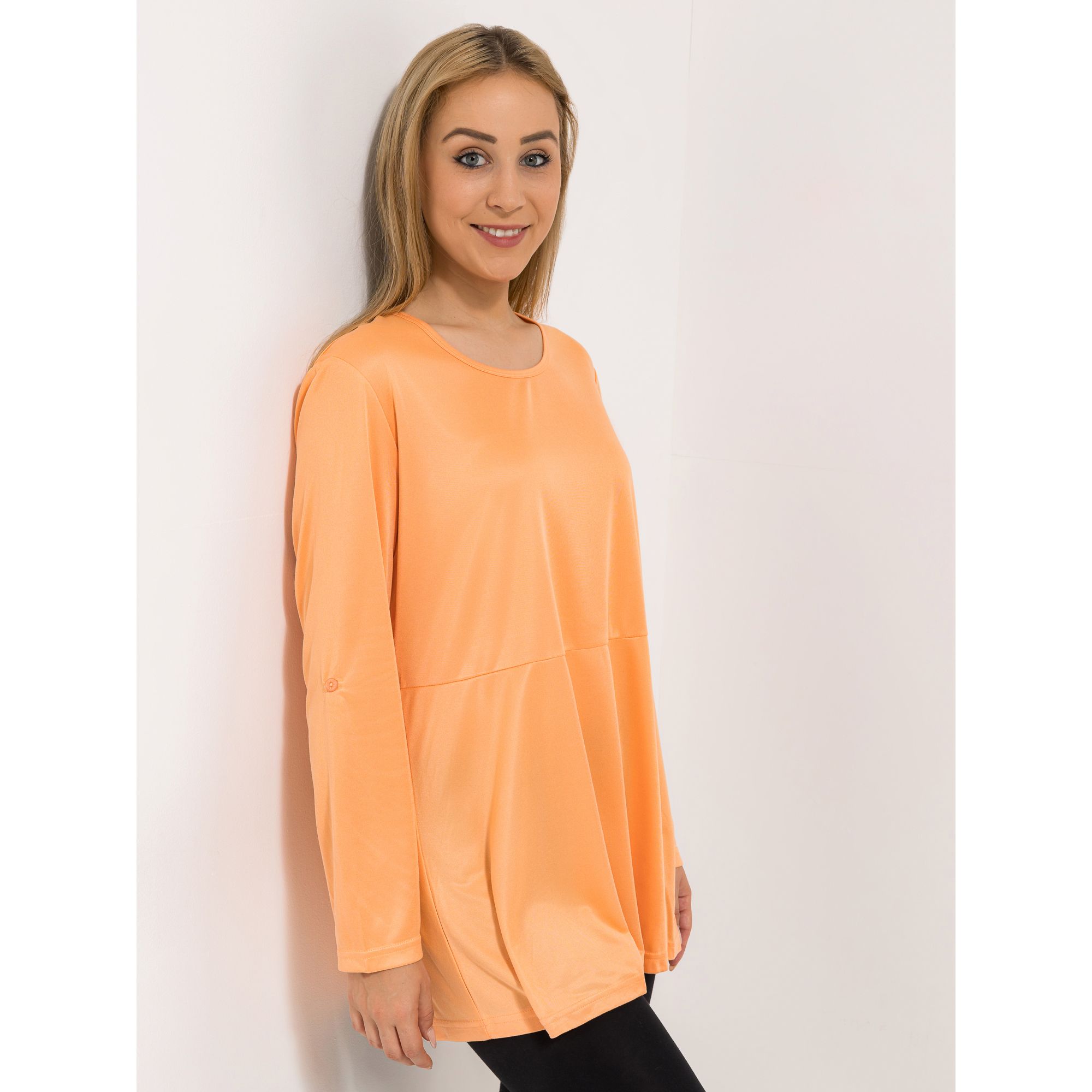JERYMOOD HOMEWEAR Longshirt 1/1-Arm Rundhalsausschnitt Microfaser A-Linie