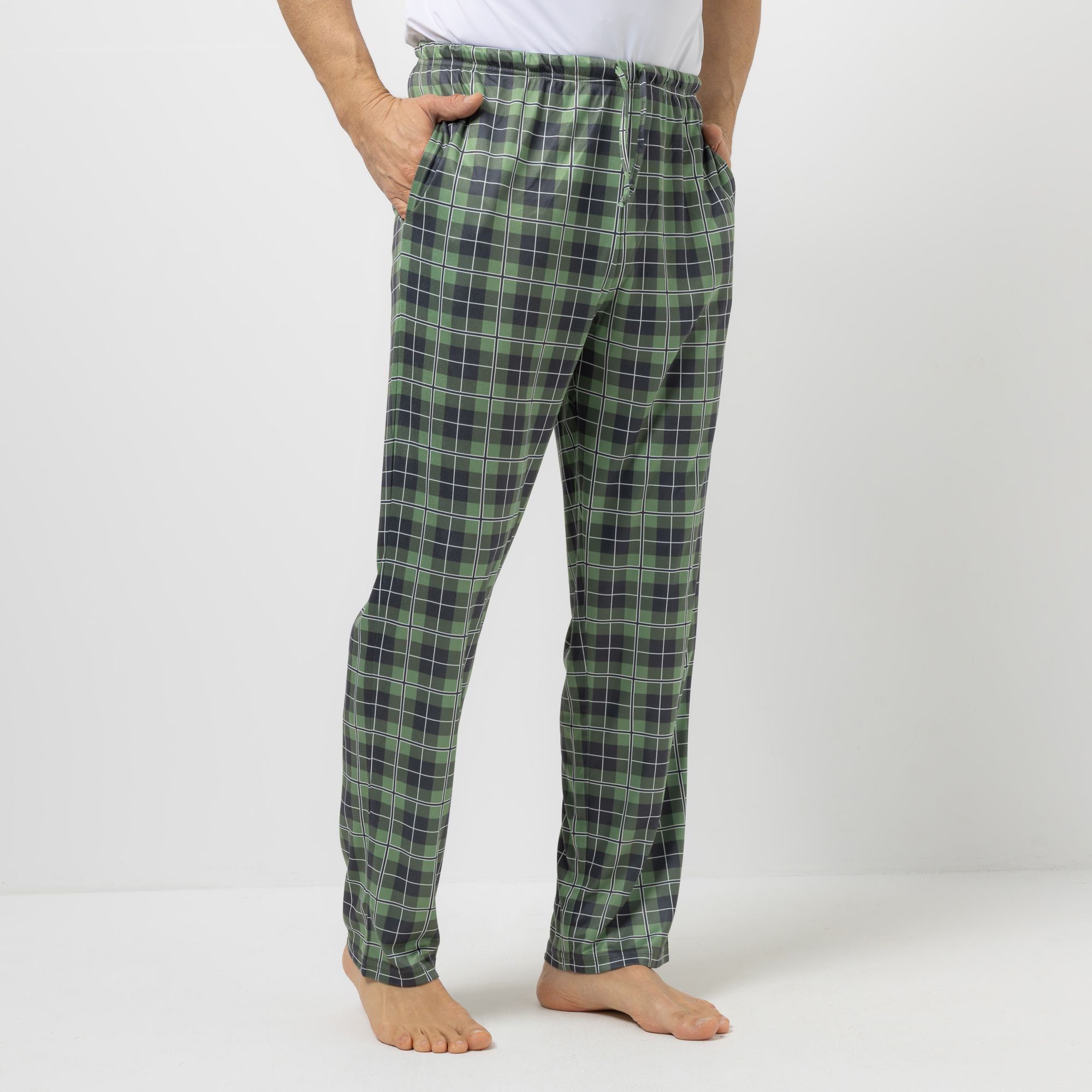 MEN'S TOUCH Hose Mikrofaser Rundumdehnbund Seitentaschen