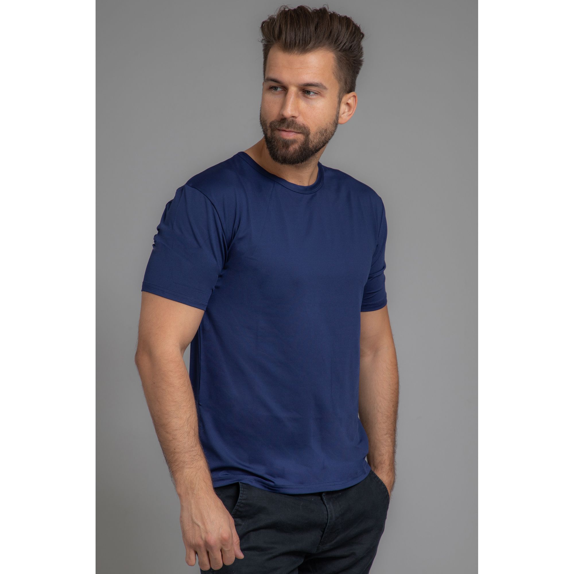 MEN'S TOUCH 2 Shirts Mikrofaser 1/2-Arm Rundhalsausschnitt