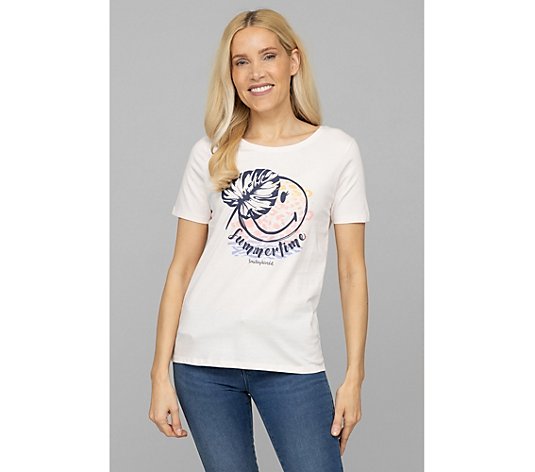 LYLA Homewear Shirt 1/2-Arm Rundhalsausschnitt Smiley-World