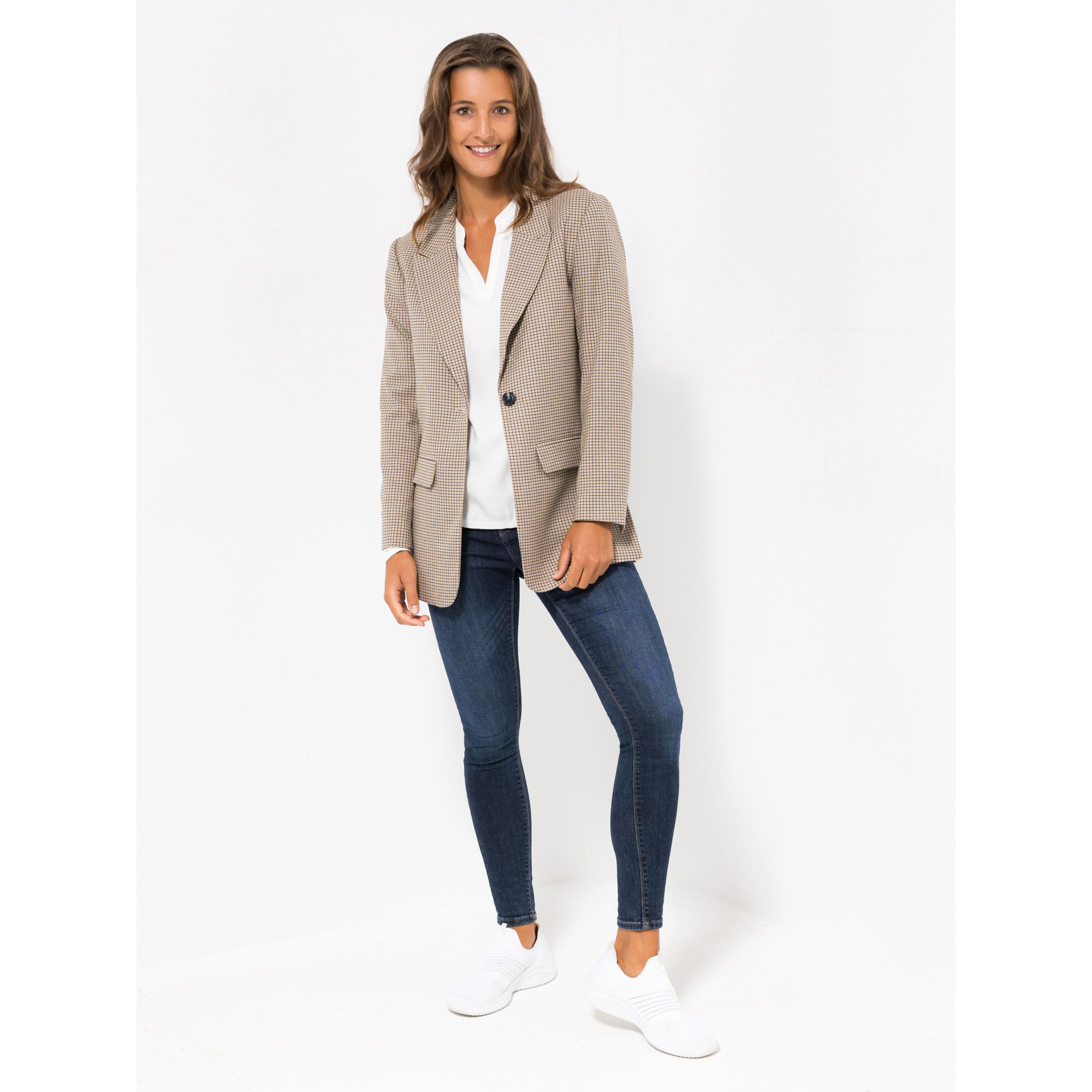 LOVELY SISTERS® Blazer, 1/1-Arm Reverskragen Seitenschlitze Pattentaschen