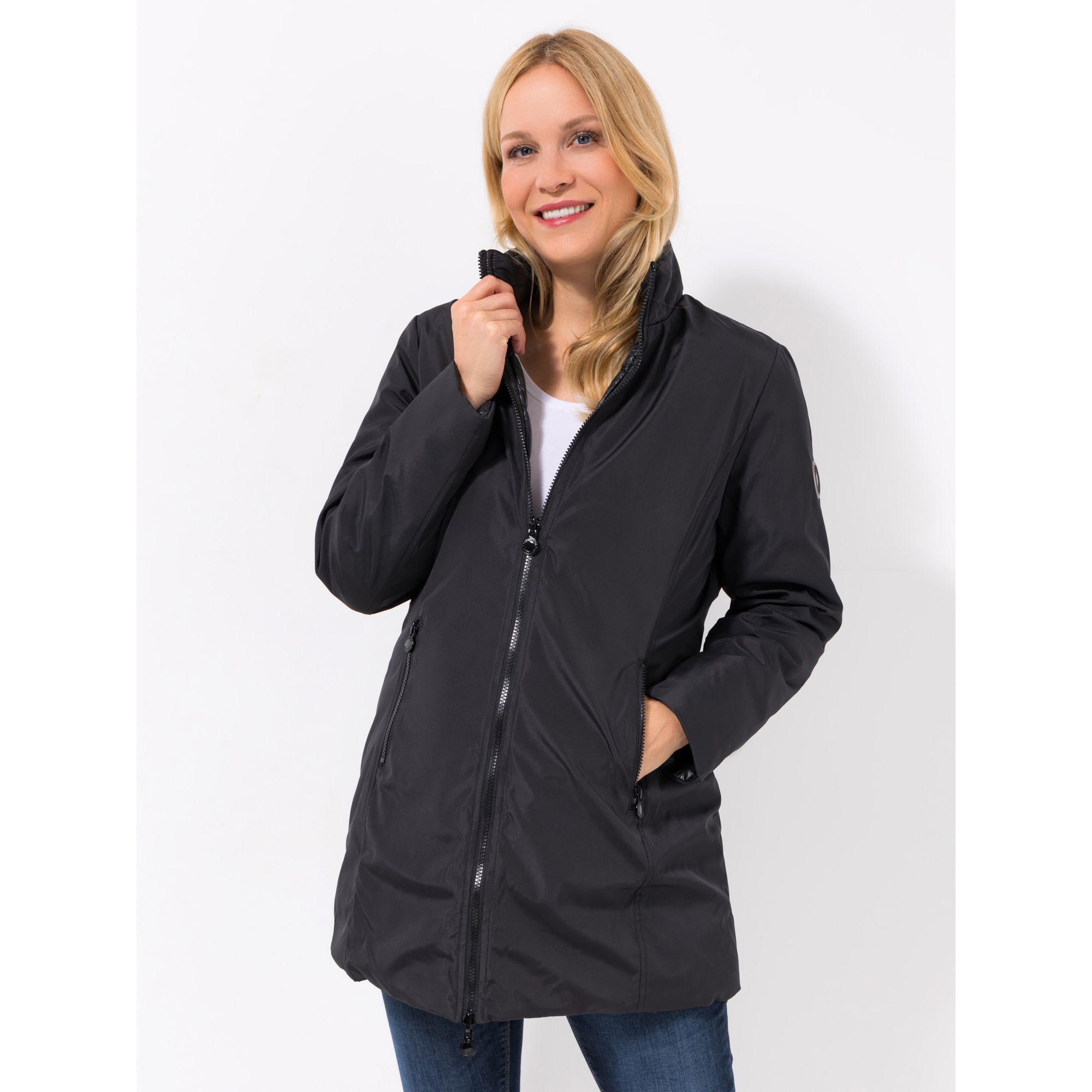CENTIGRADE Wendejacke Stepp und Softshell Stehkragen 2-Wege-Zipper