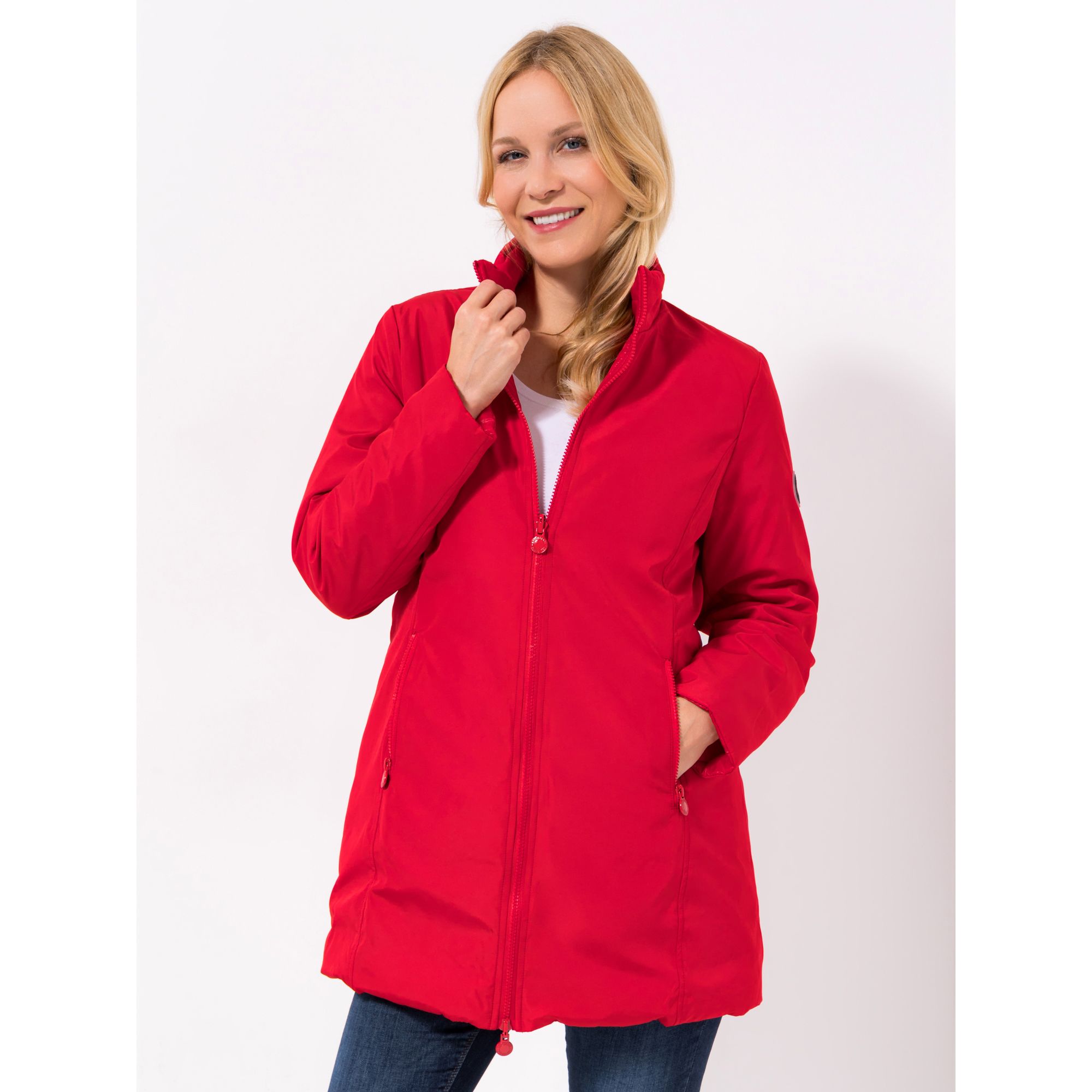 CENTIGRADE Wendejacke Stepp und Softshell Stehkragen 2-Wege-Zipper