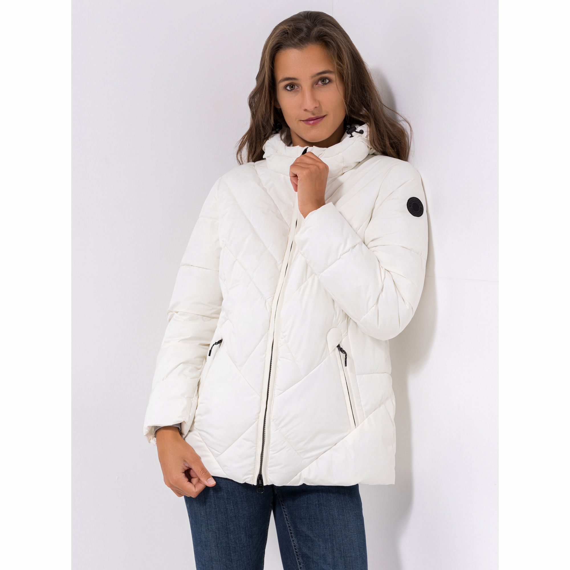 CENTIGRADE ACTIVE Steppjacke angeschnittene Kapuze 2-Wege-Zipper wasserabweisend