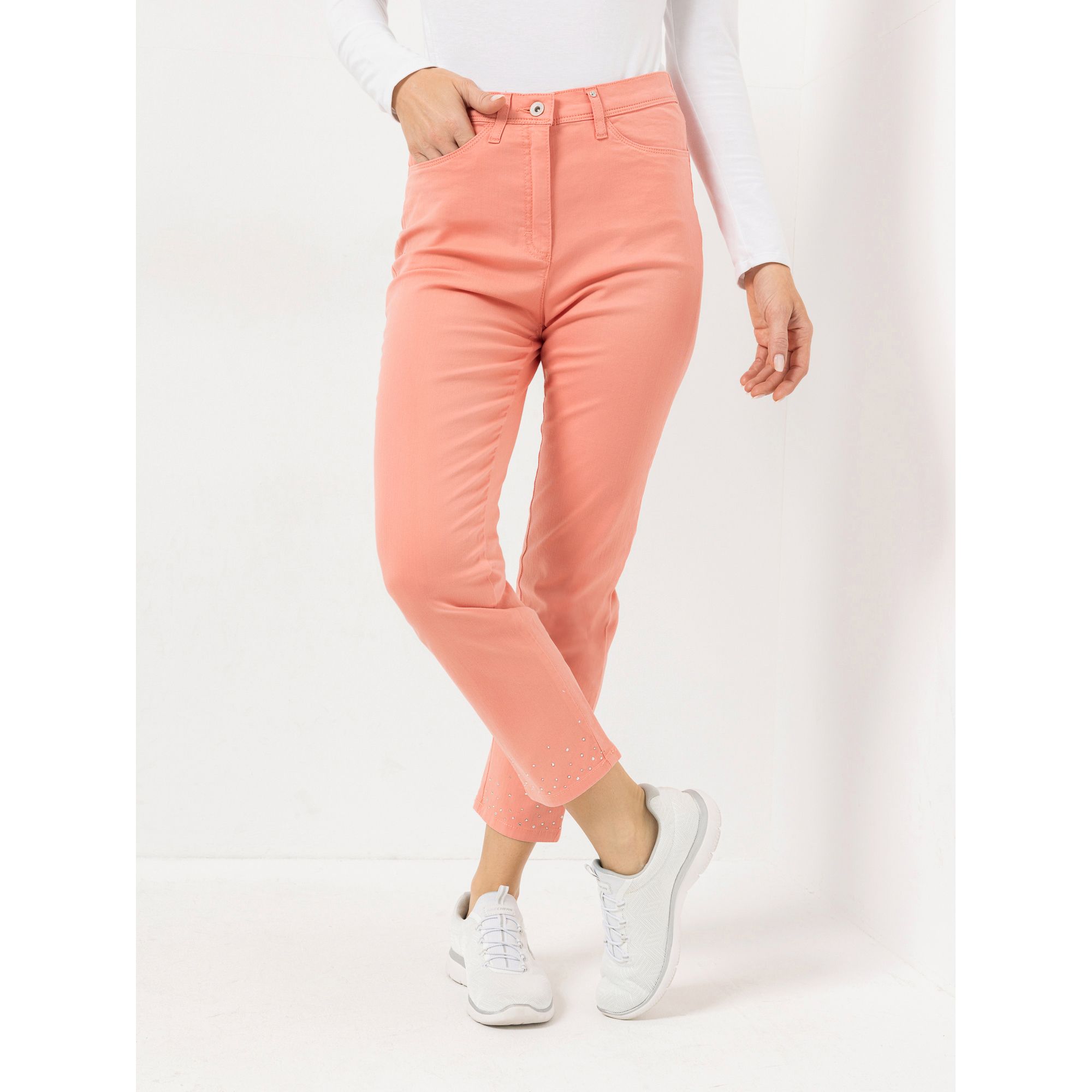 Raphaela by Brax Jeans Laura 6/8 Deko Magic-Waist Super-Slim Fit Swarovski® Elemente