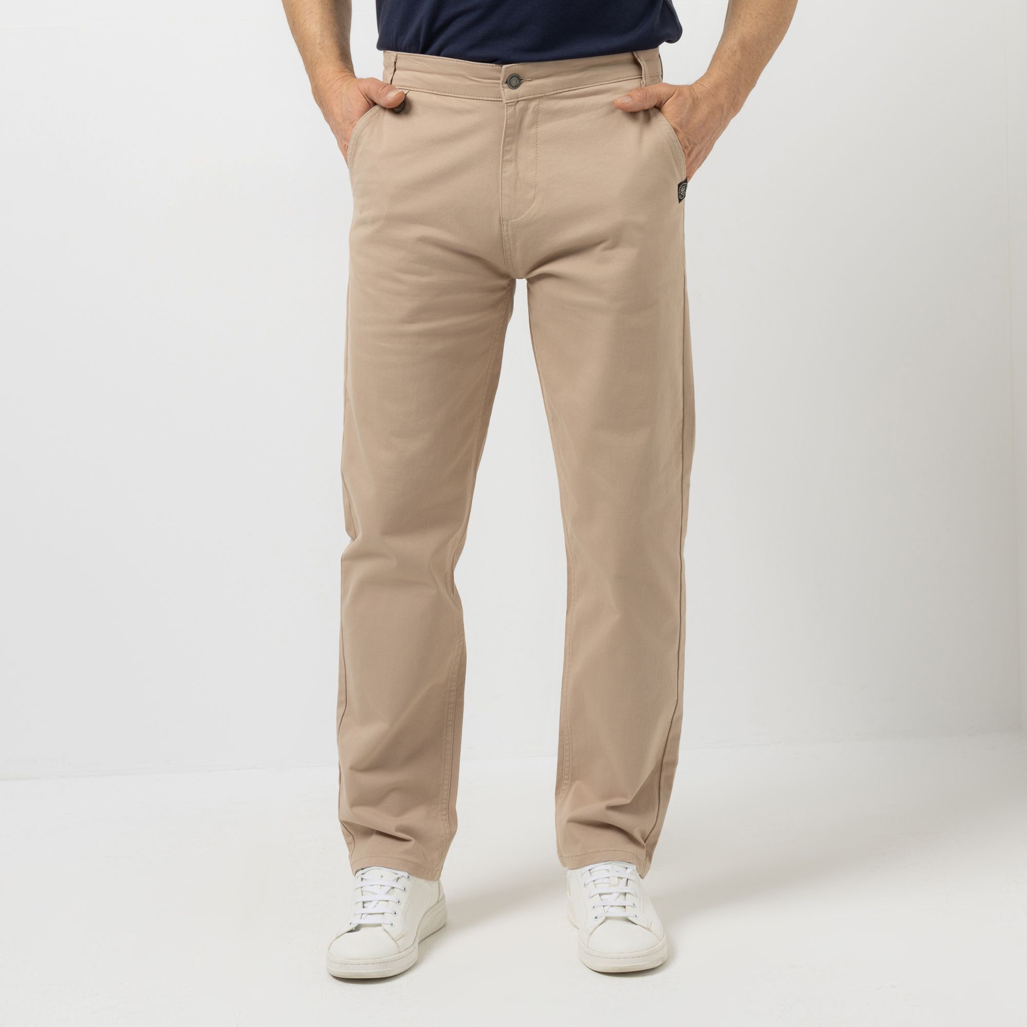 AMINATI® Herren-Hose Chino-Style Eingrifftaschen Logo-Details