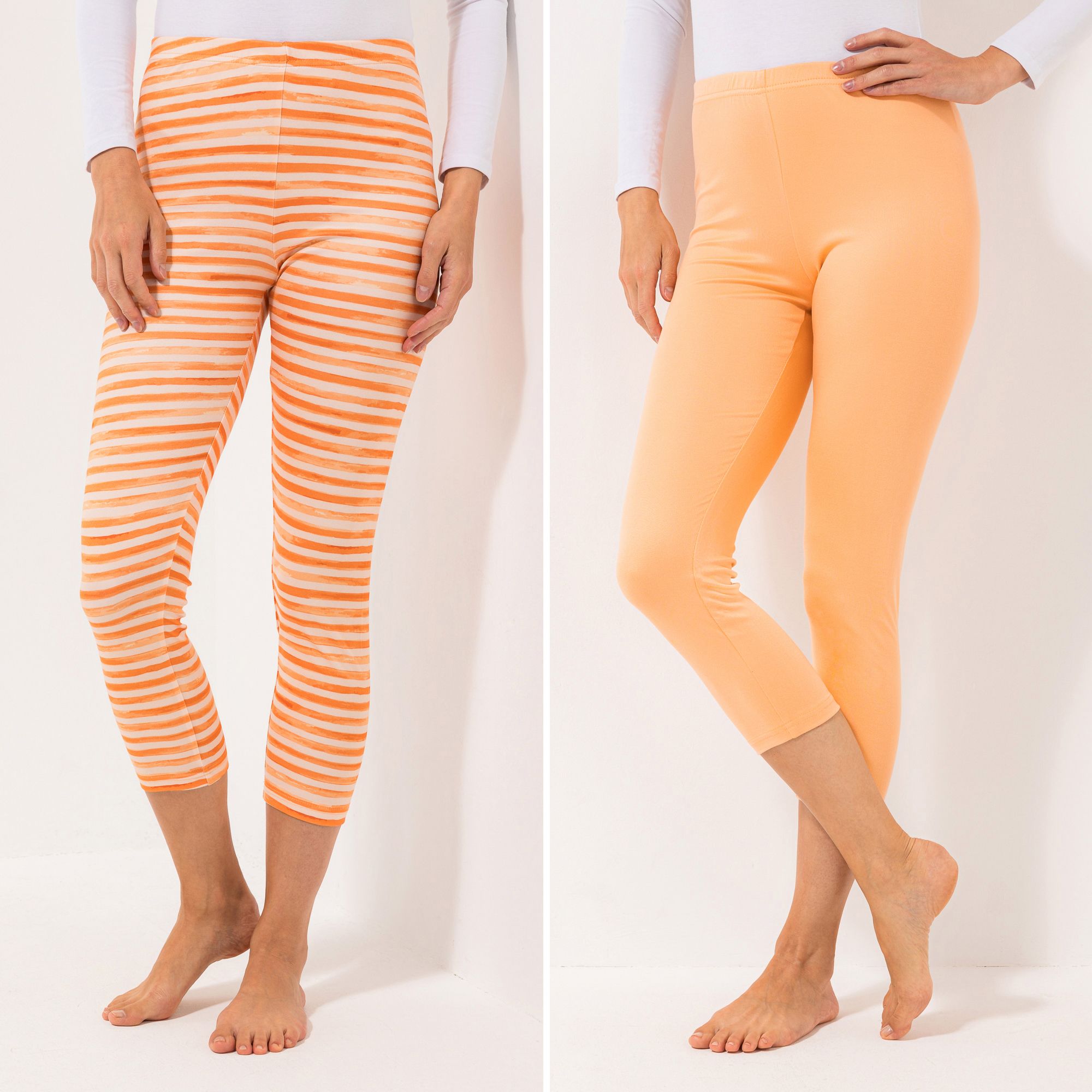 JERYMOOD HOMEWEAR 2 Leggings Mikrofaser 1x bedruckt 1x uni