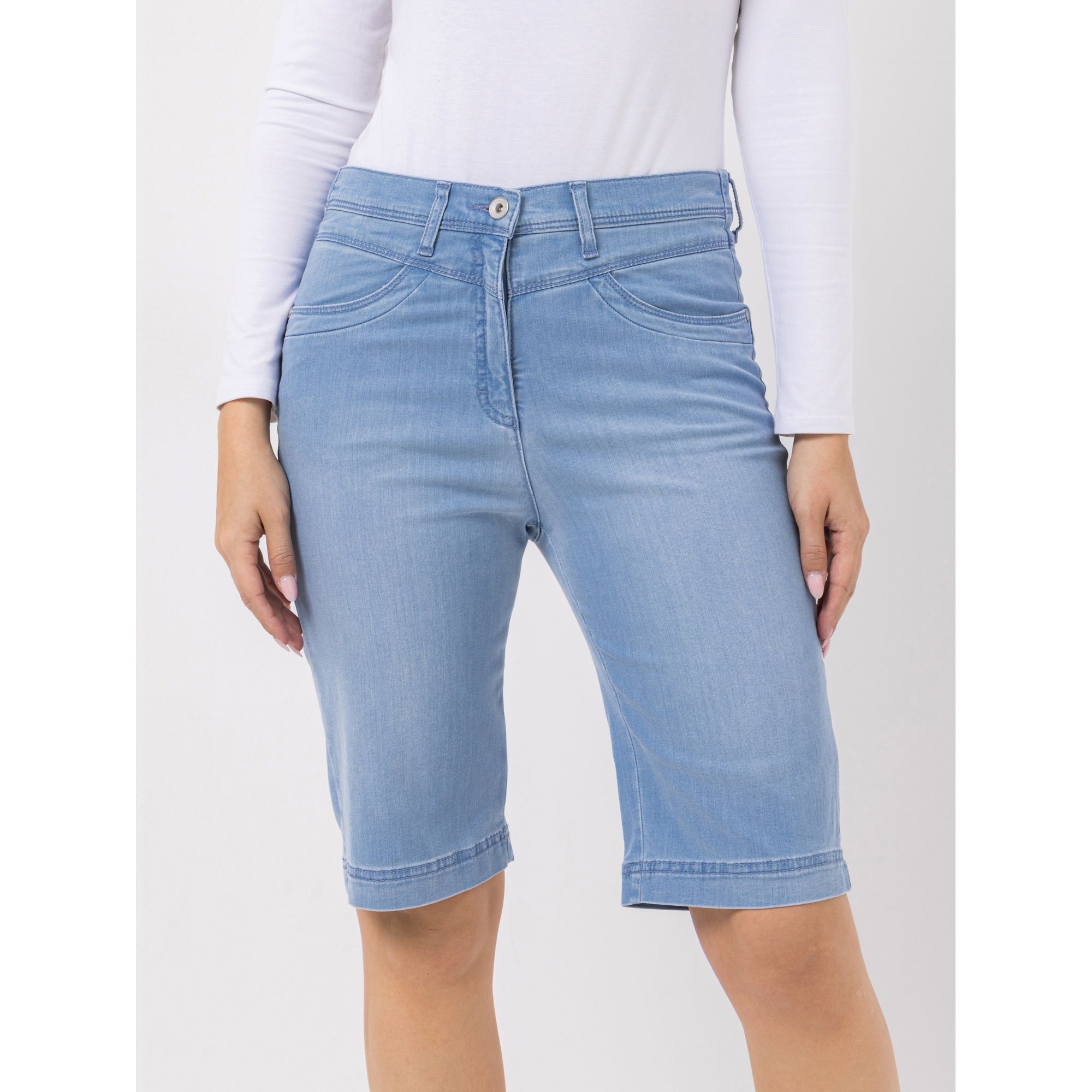 Raphaela by Brax Bermuda Laura N Magic-Waist Gesäßtaschen Super-Slim Fit