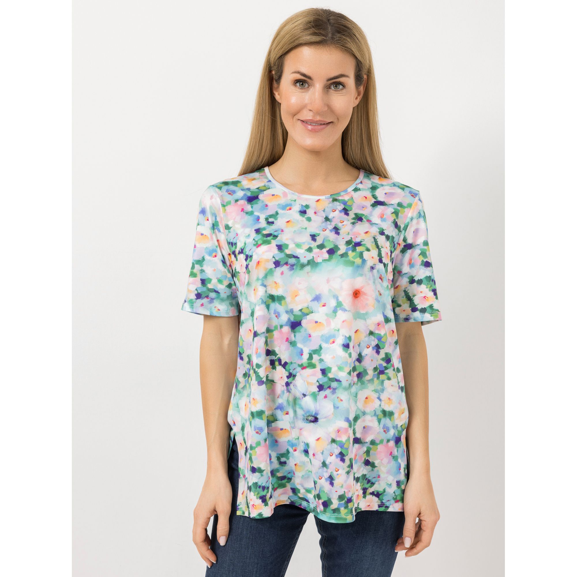 IN-PRINT Shirt 1/2-Arm Rundhalsausschnitt bedruckt