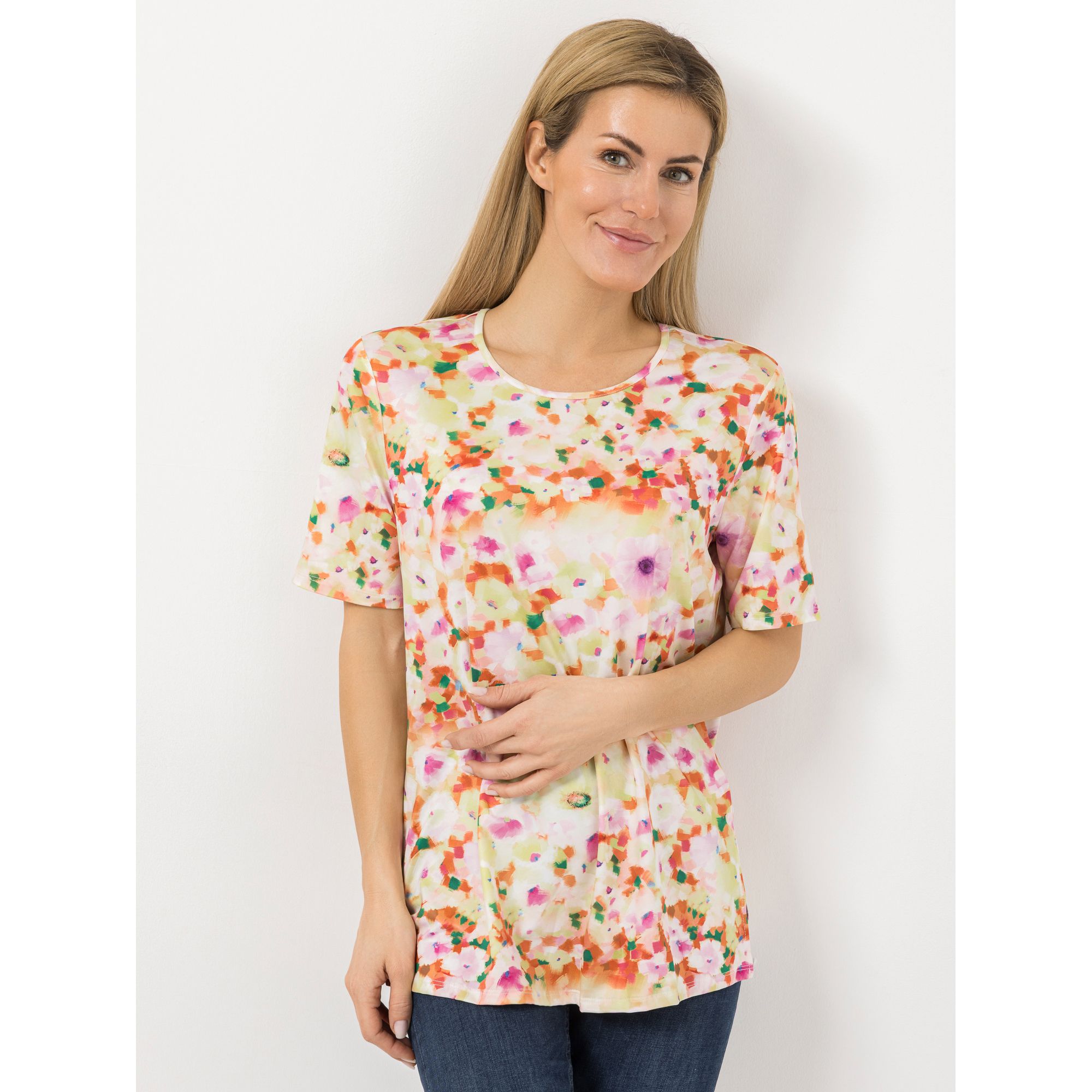 IN-PRINT Shirt 1/2-Arm Rundhalsausschnitt bedruckt