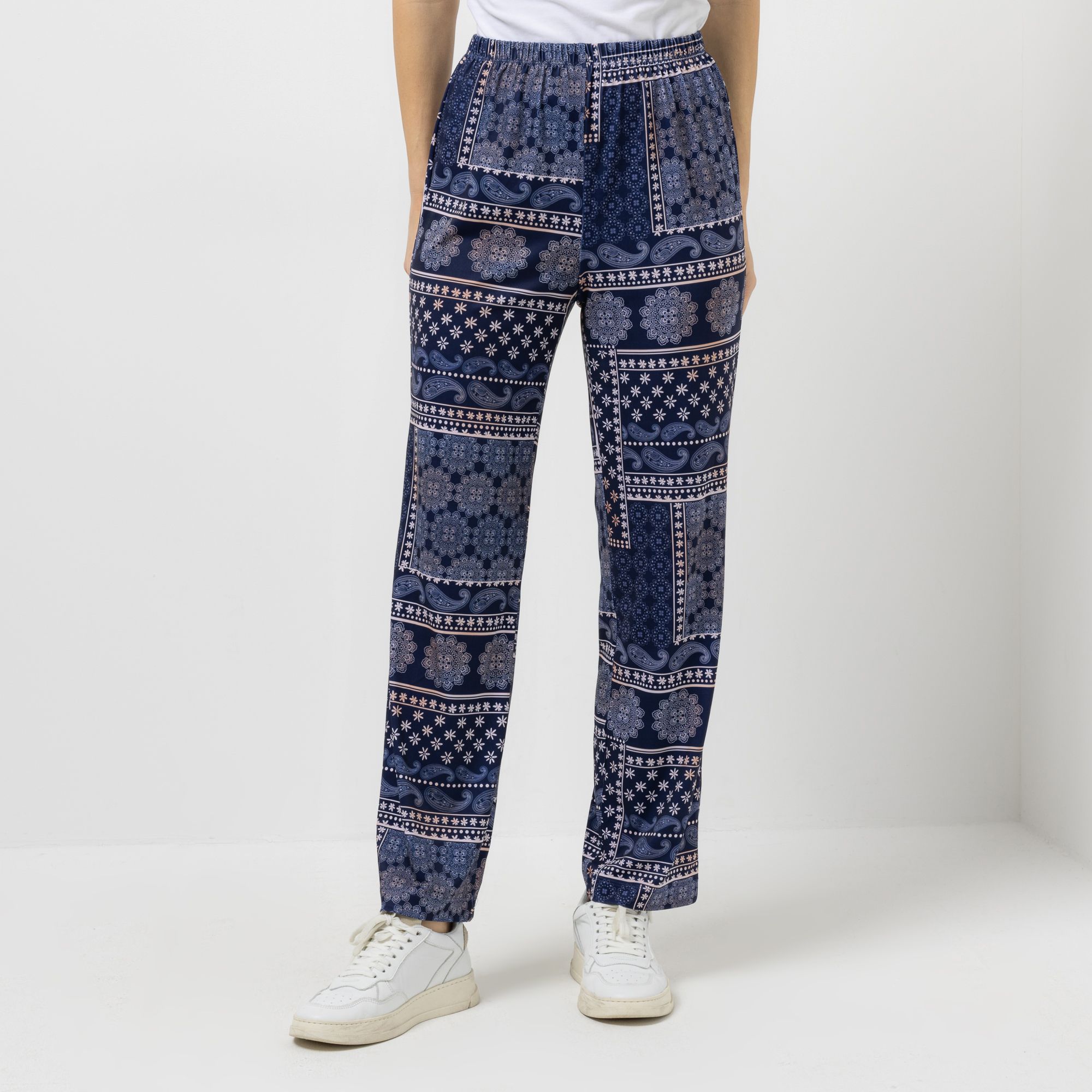 IN-PRINT Hose, 1/1-Länge Rundumdehnbund