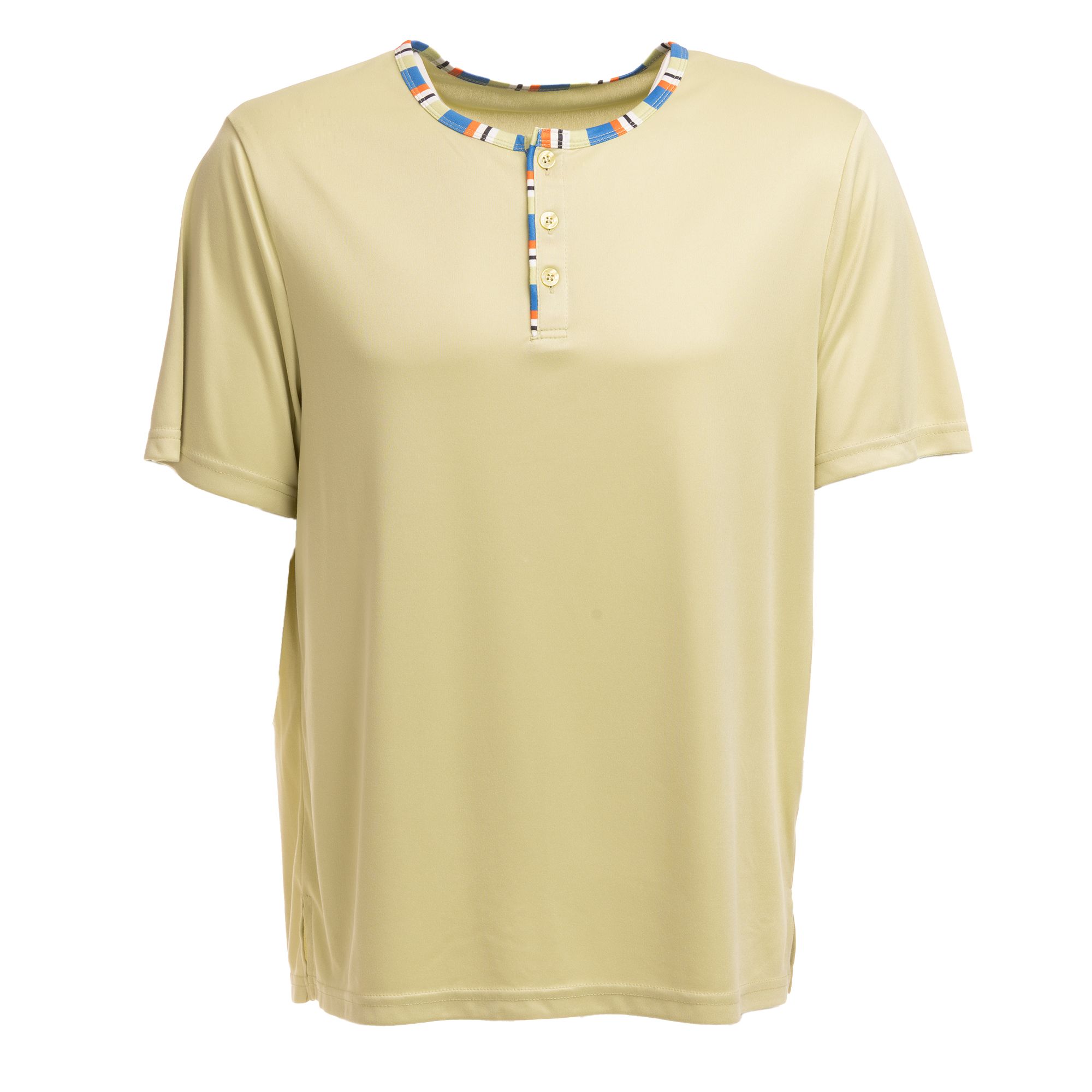 MEN'S TOUCH Shirt, 1/2-Arm Mikrofaser Knopfleiste Seitenschlitze