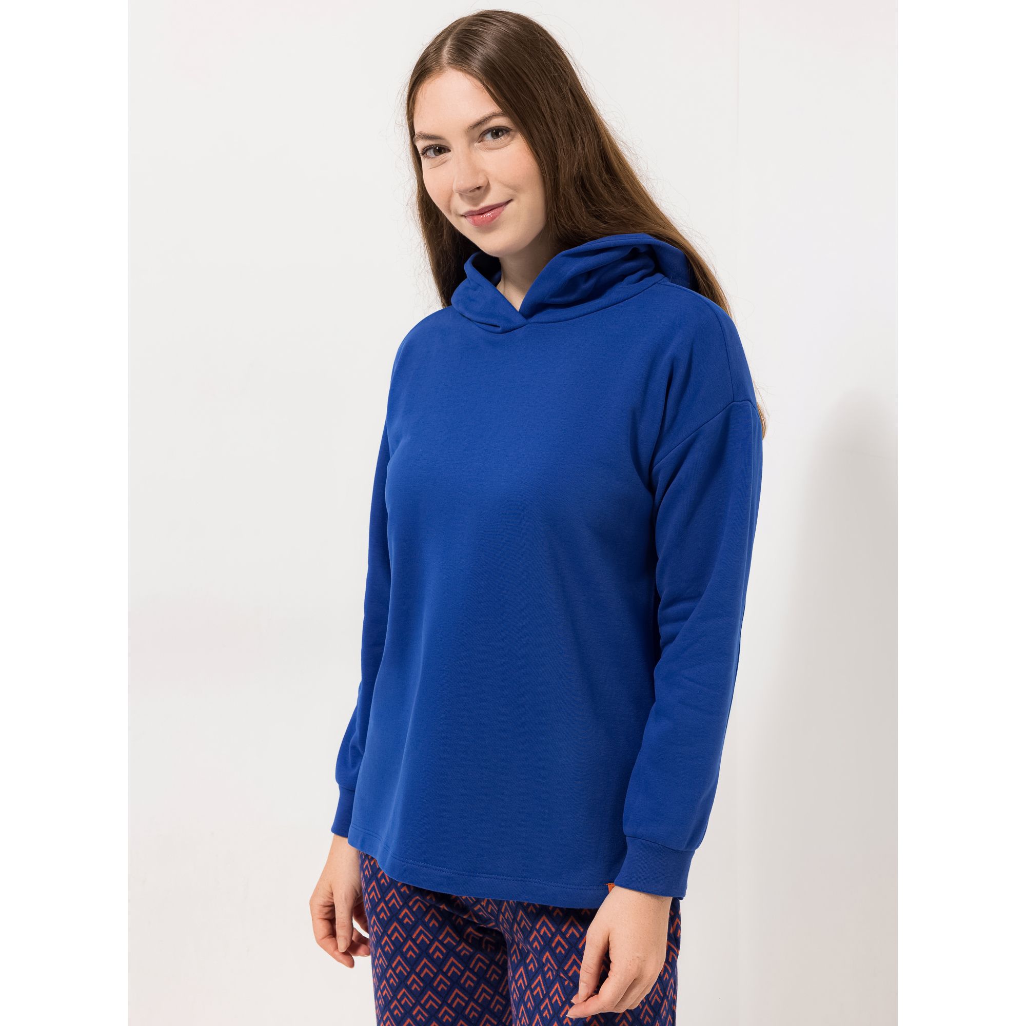 LYLA Hoodie, 1/1-Arm Sweat-Qualität Stickerei-Details Print-Details