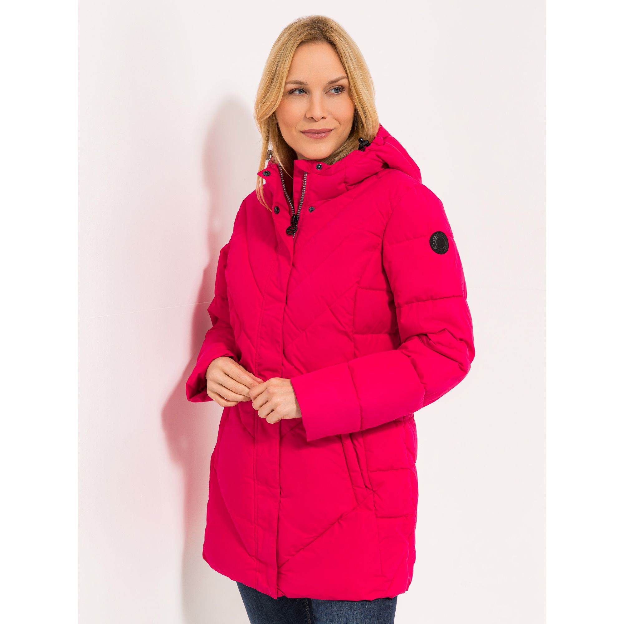 CENTIGRADE ACTIVE Funktionssteppjacke angeschnittene Kapuze Eingrifftaschen wasserabweisend