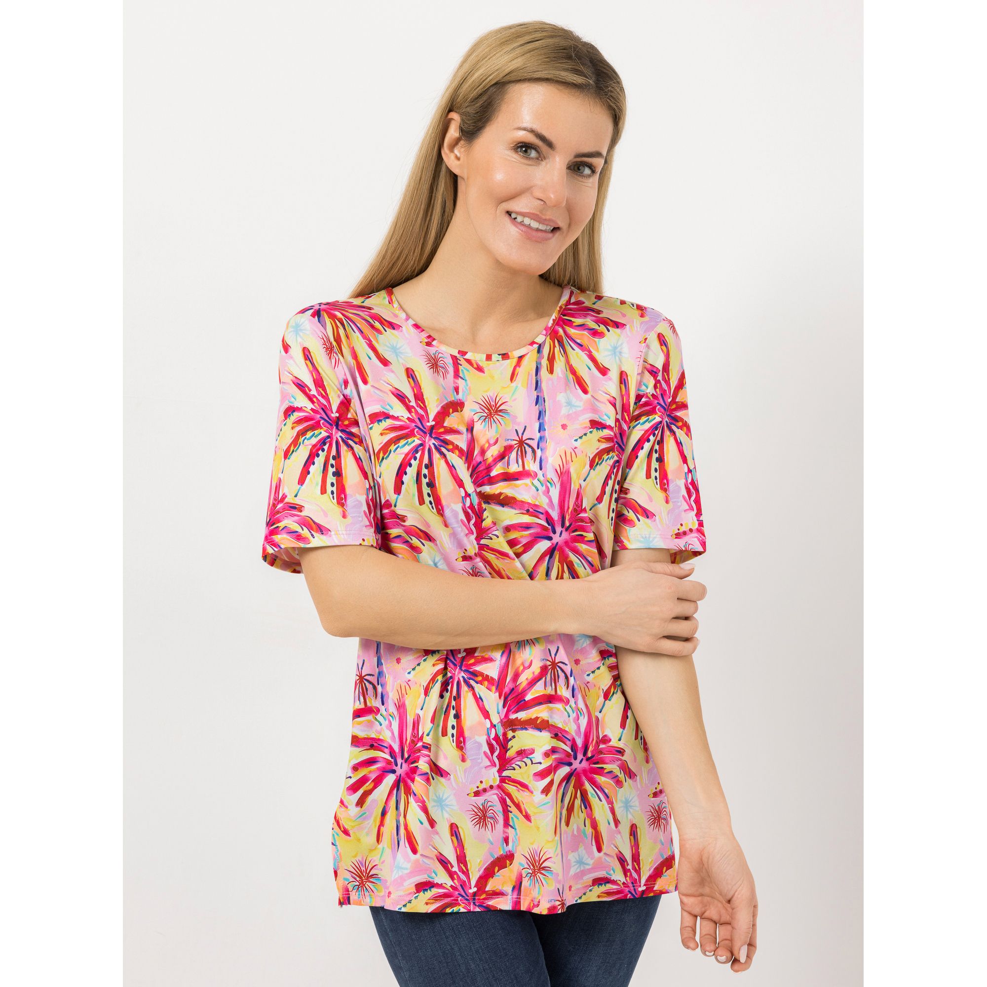 IN-PRINT Shirt 1/2-Arm Rundhalsausschnitt bedruckt