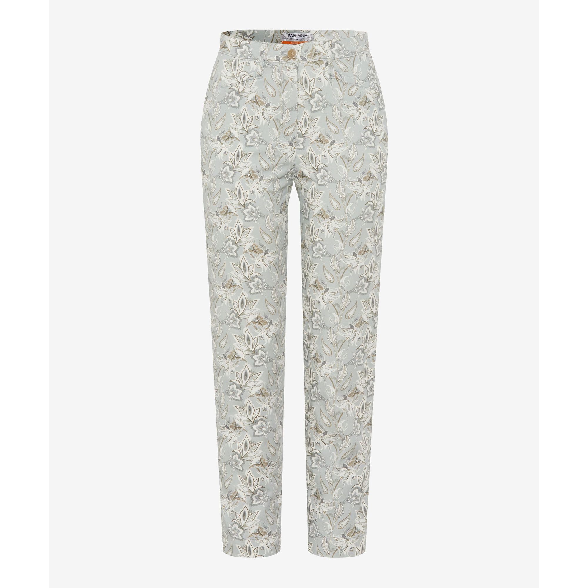 Raphaela by Brax Hose Lorella Magic-Waist Saumschlitze Allover-Druck