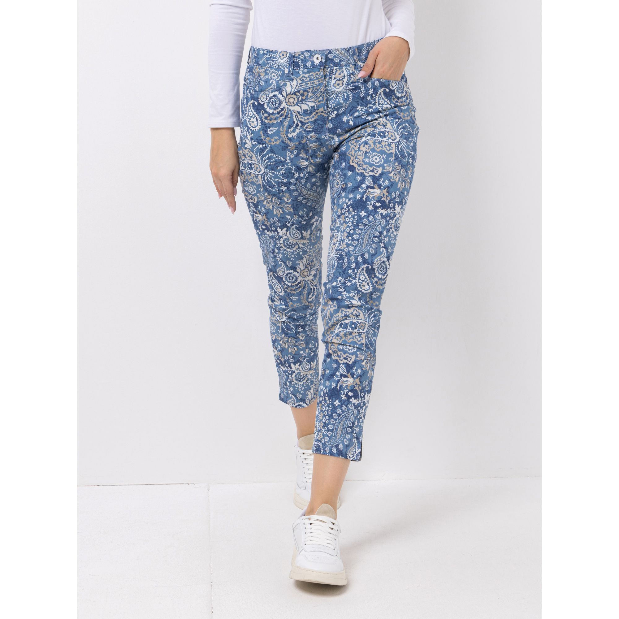 Raphaela by Brax Hose Luca Rundumdehnbund 5-Pocket-Style Saumschlitze