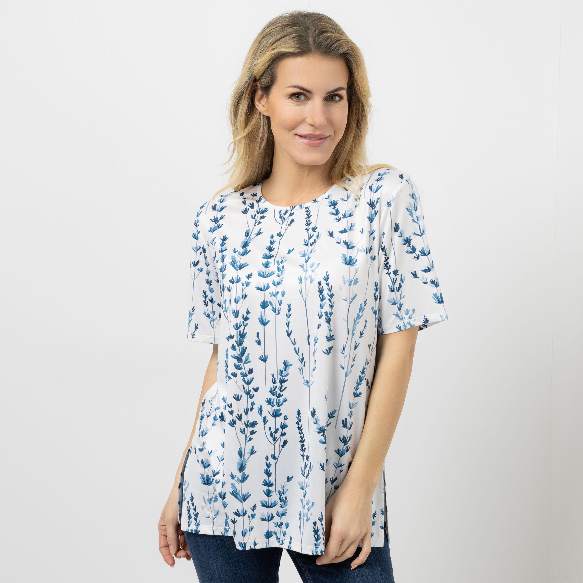 IN-PRINT Shirt, 1/2-Arm Rundhalsausschnitt bedruckt