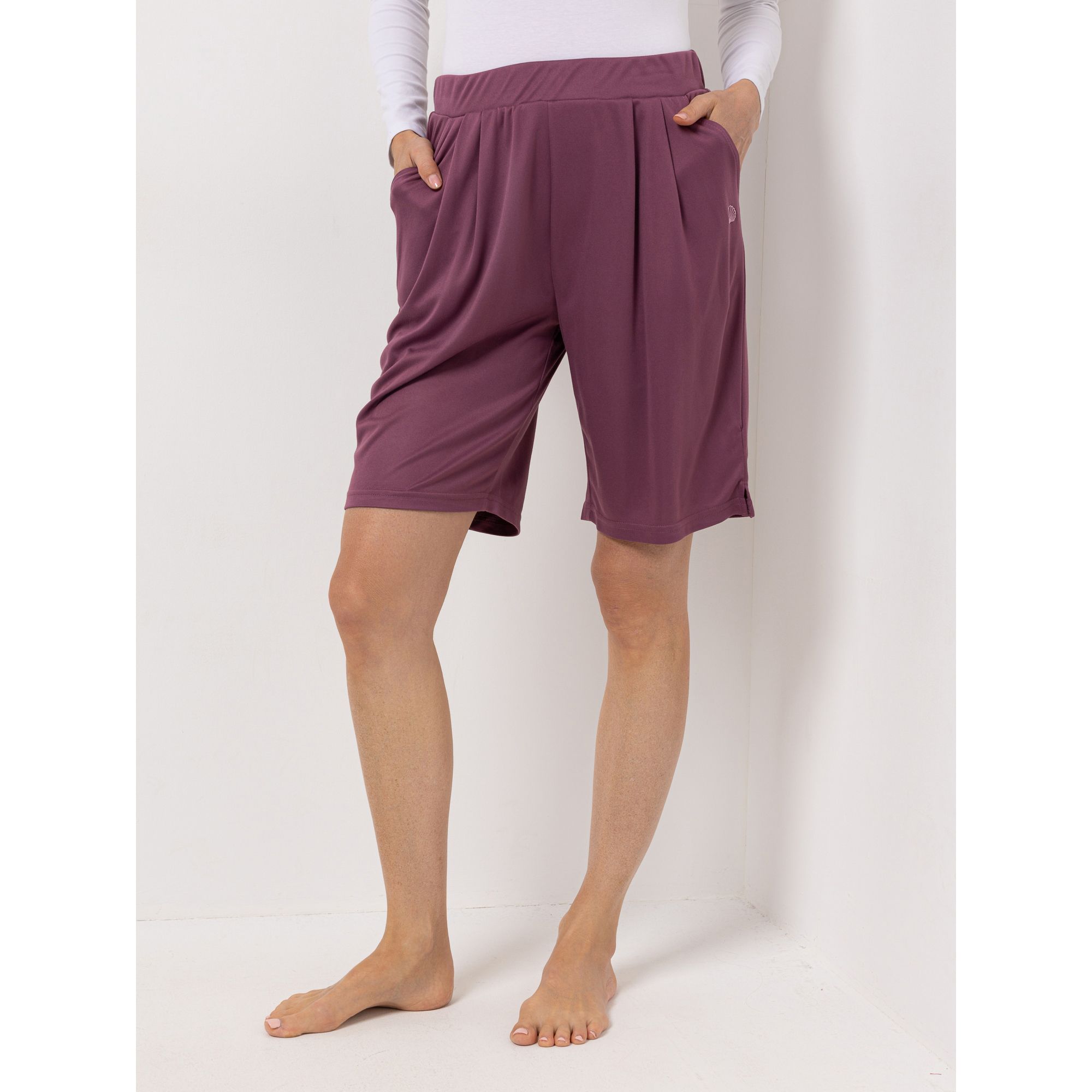 JERYMOOD HOMEWEAR Bermuda-Shorts Mikrofaser Rundumdehnbund Seitentaschen