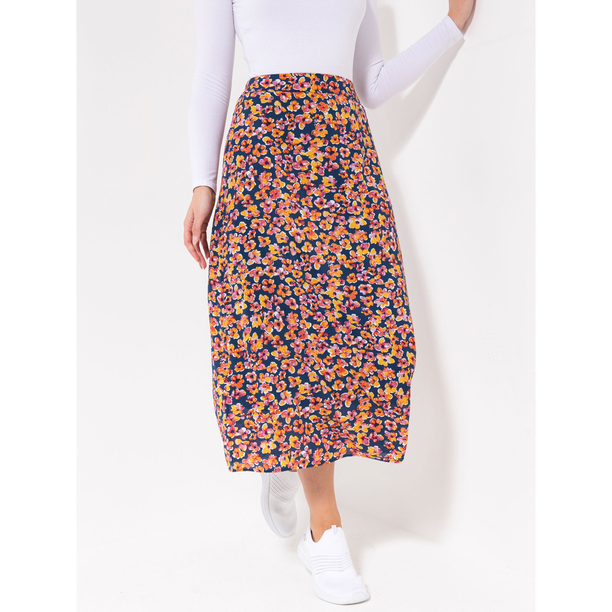 LOVELY SISTERS® Rock Gummibund Rückseite Allover-Druck leicht ausgestellt