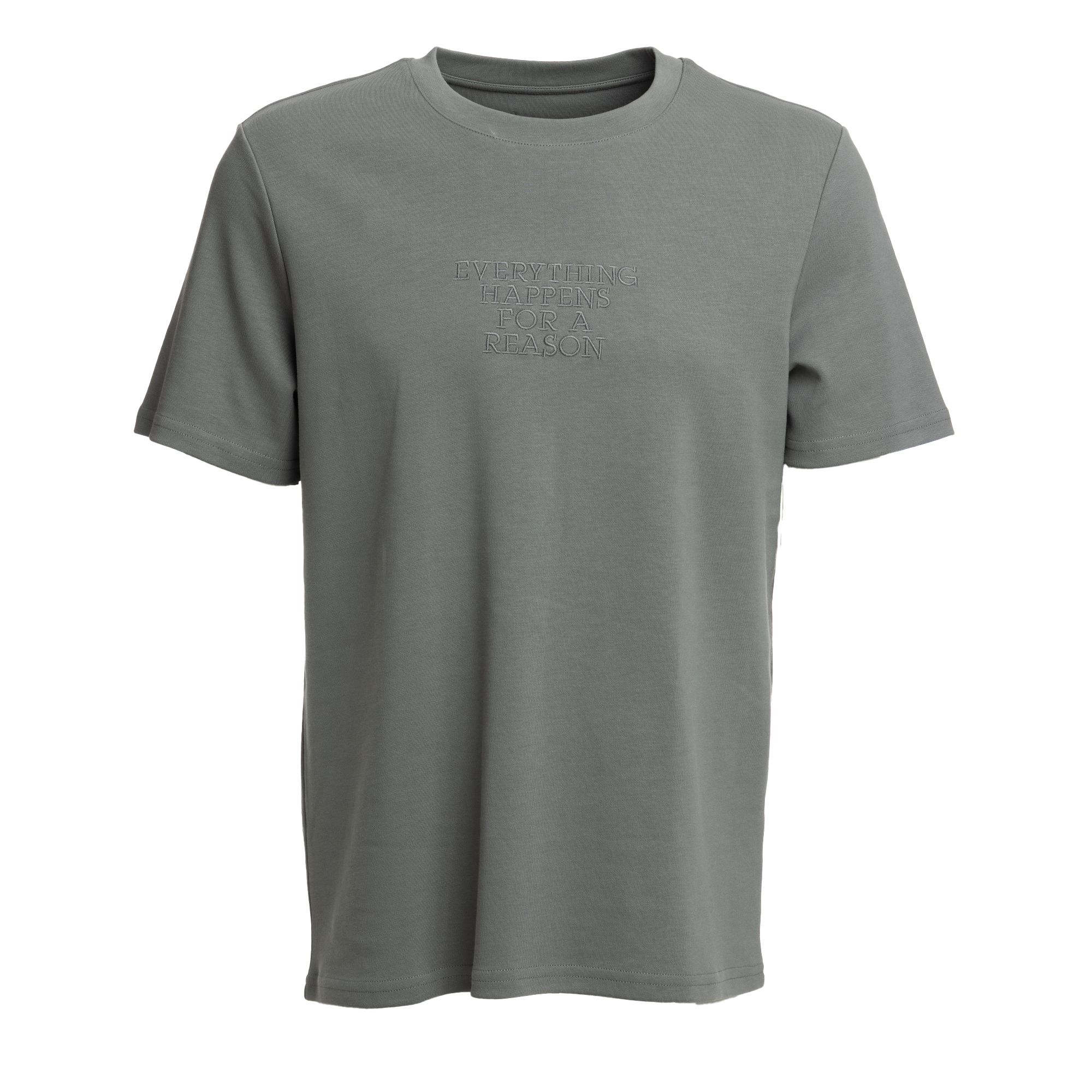 DENIM & CO. Herren-Shirt 1/2-Arm Rundhalsausschnitt Stickerei