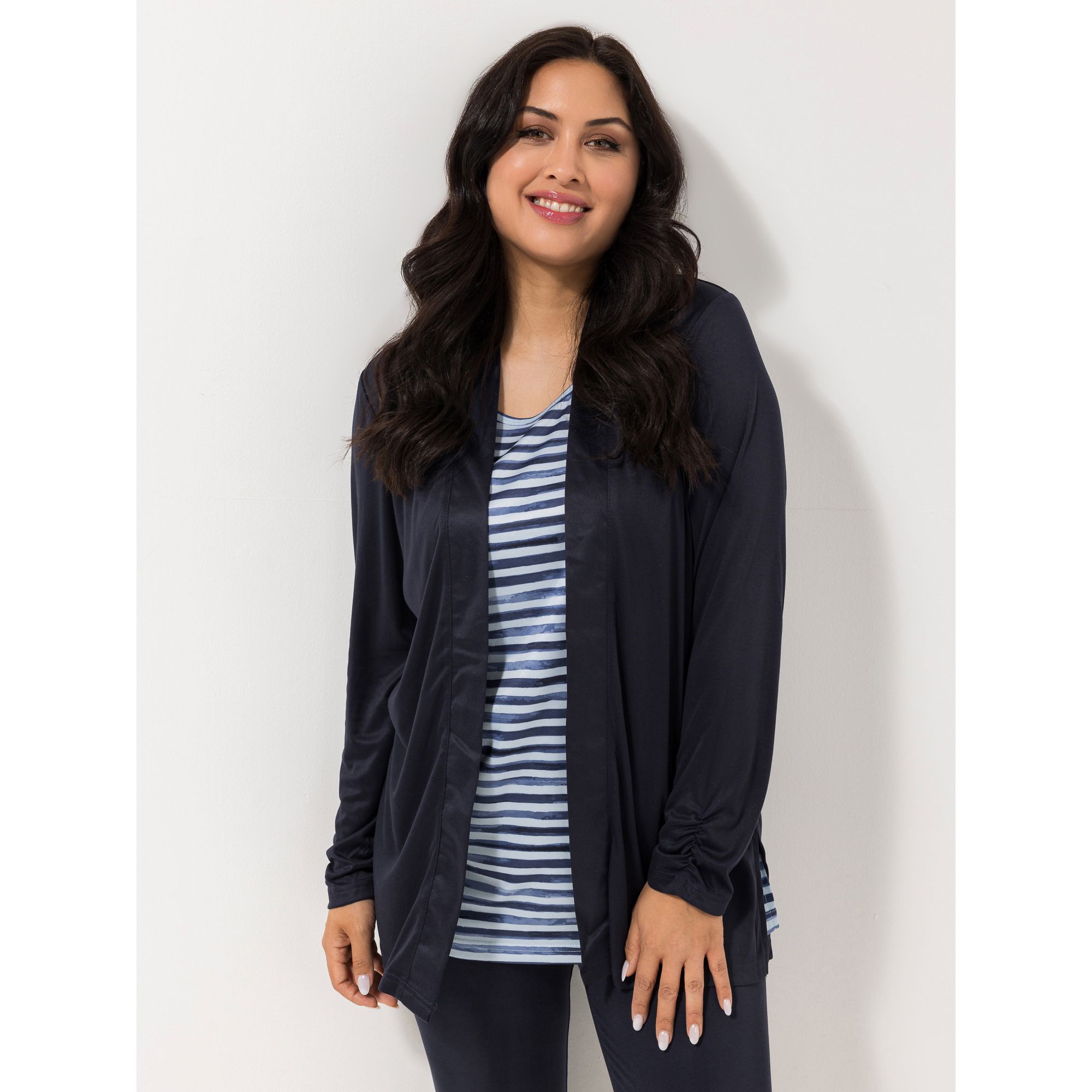 JERYMOOD HOMEWEAR Twinset, Longtop Longcardigan Mikrofaser Druckauswahl