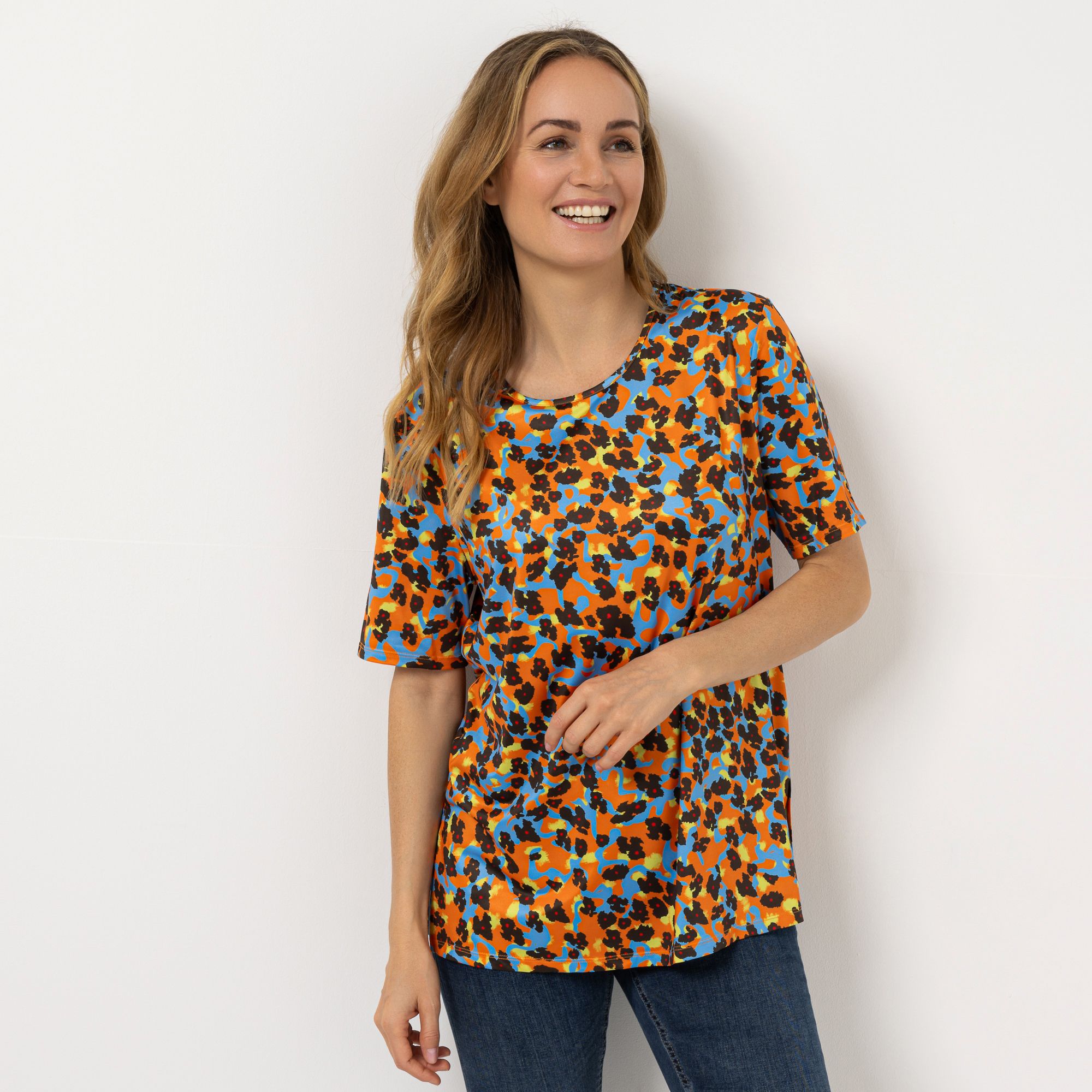 IN-PRINT Shirt 1/2-Arm bedruckt Rundhalsausschitt