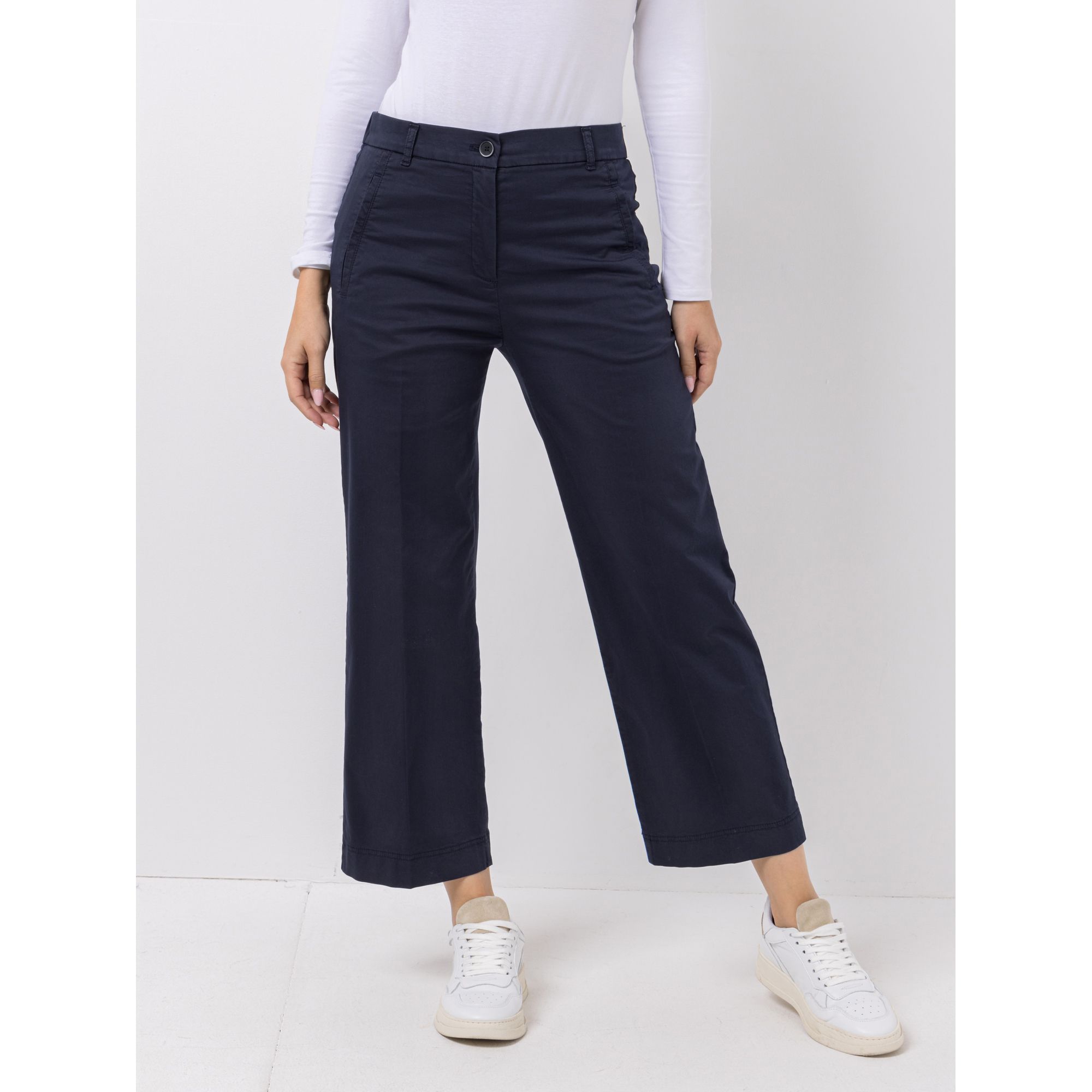 Raphaela by Brax Hose Peggy Culotte Rundumdehnbund Leistentaschen Wide Leg