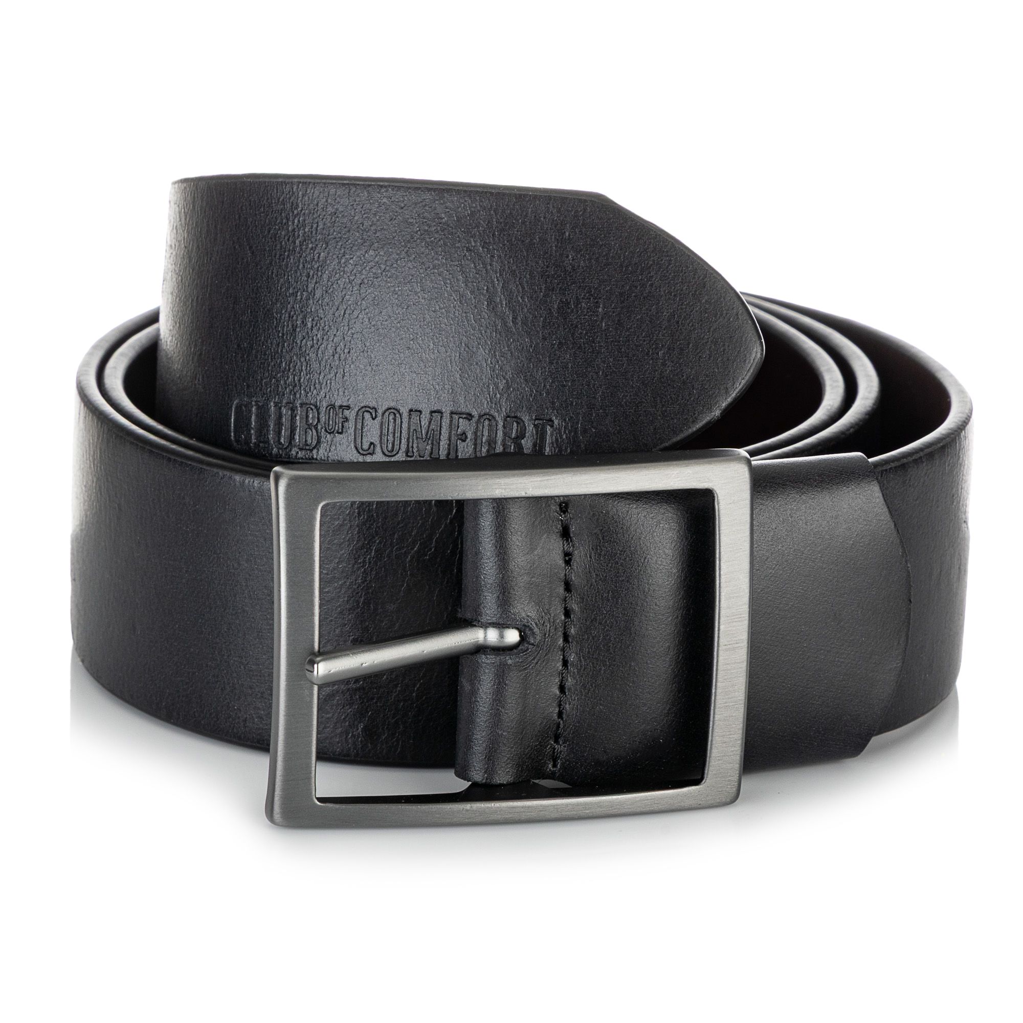 CLUB OF COMFORT® Herrengürtel echt Leder beidseitig nutzbar sportive Schnalle