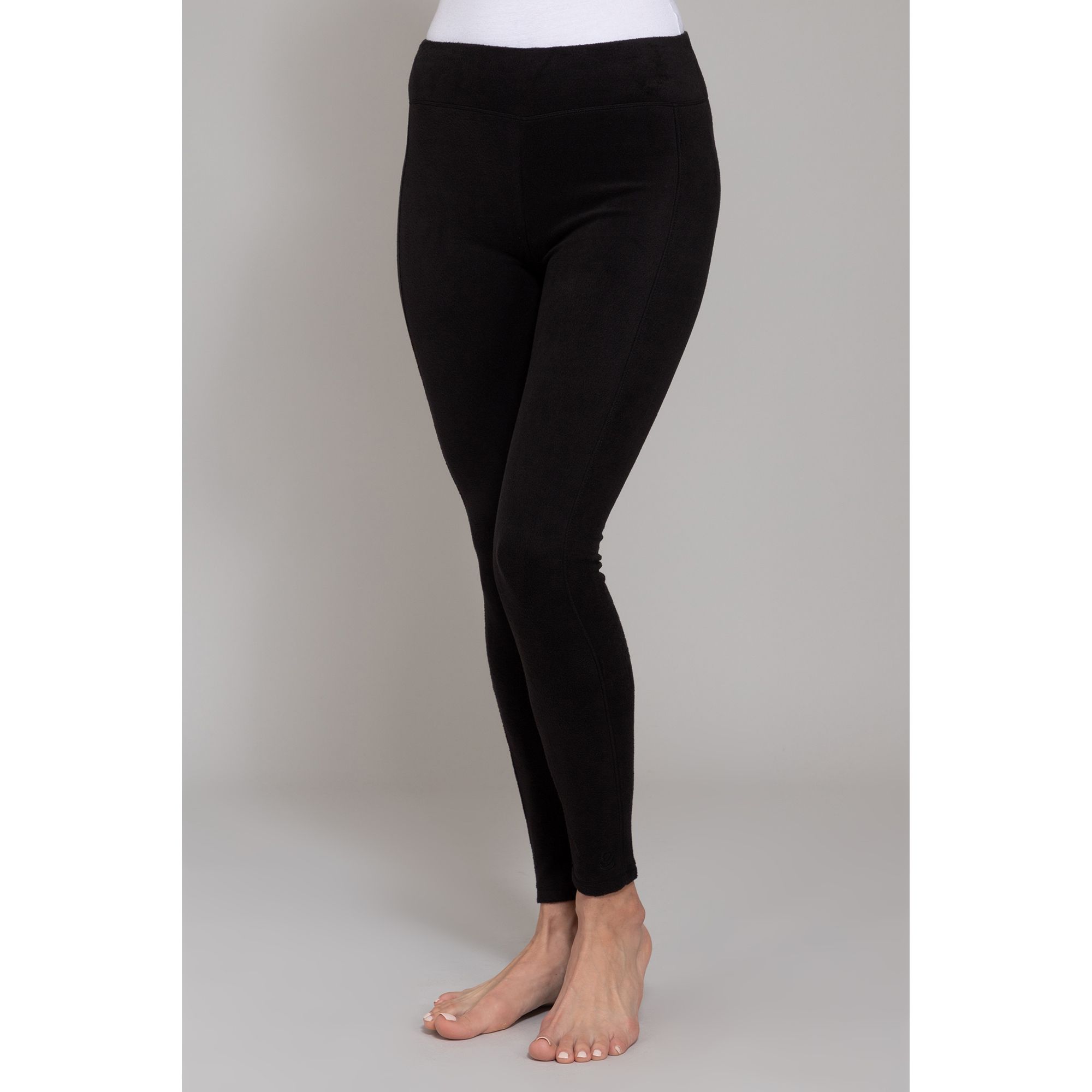 CUDDL DUDS Leggings Stretch-Fleece hoher Bund verlegte Seitennaht