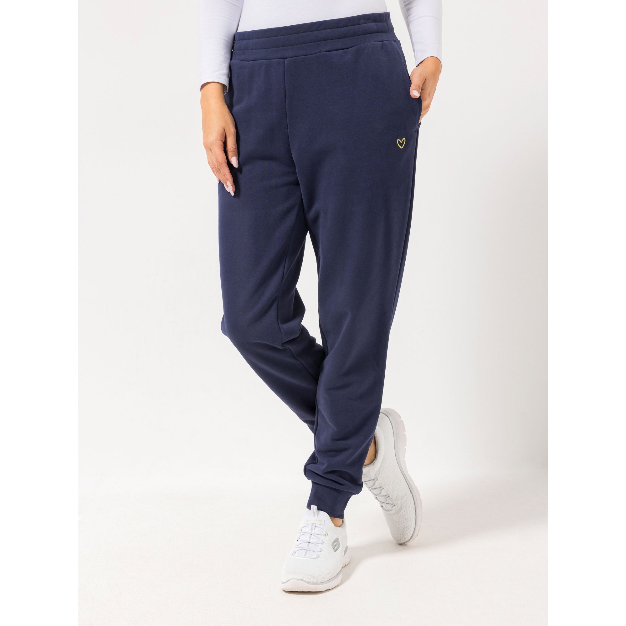 LYLA Loungehose Sweatware Rundumdehnbund Seitennahttaschen