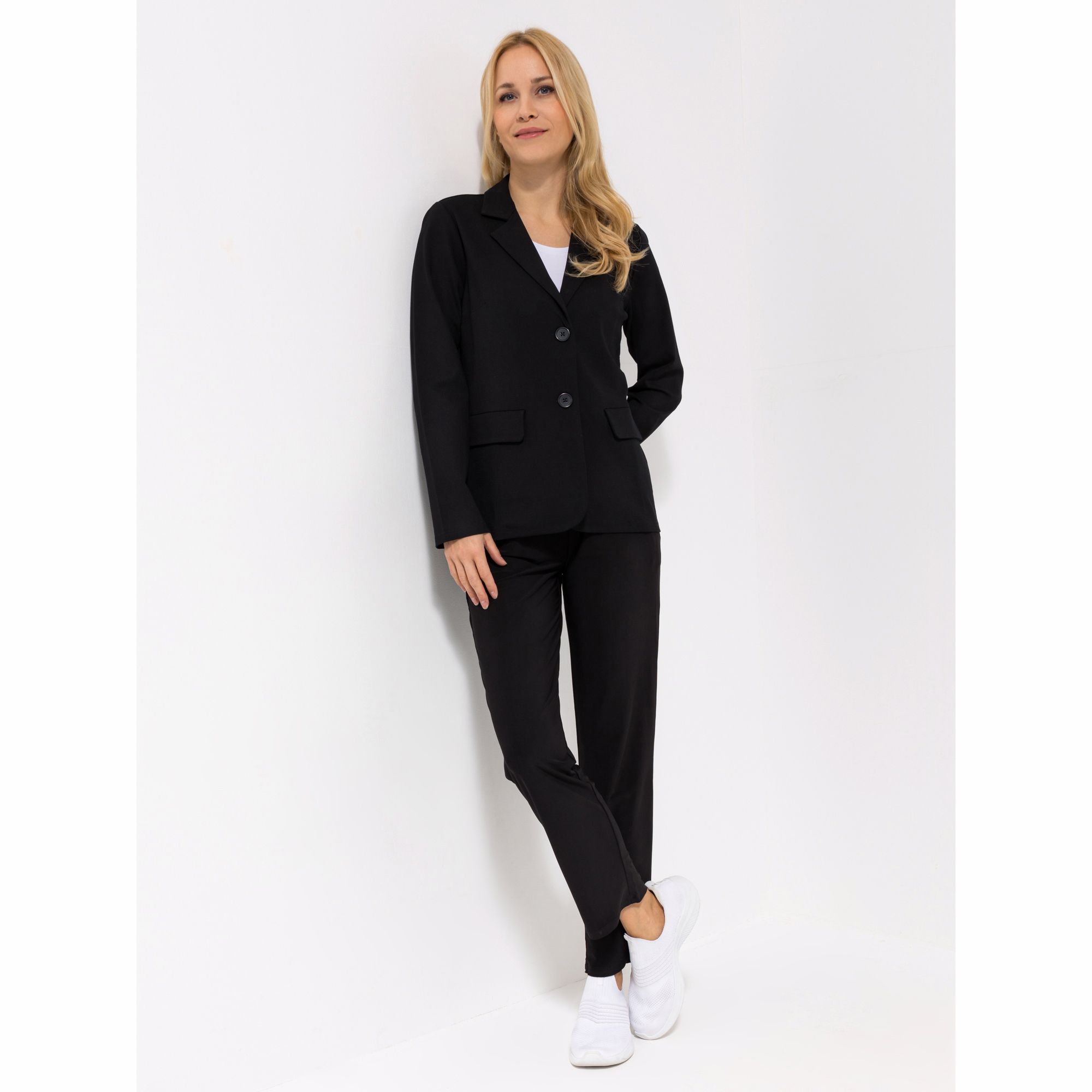 VIA MILANO Blazer, 1/1-Arm Reverskragen 2 Knöpfe Pattentaschen