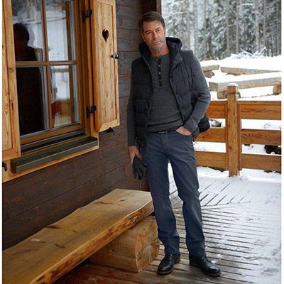 CLUB OF COMFORT® Herrenjeans Brad Smartphonetasche Jogg-Denim