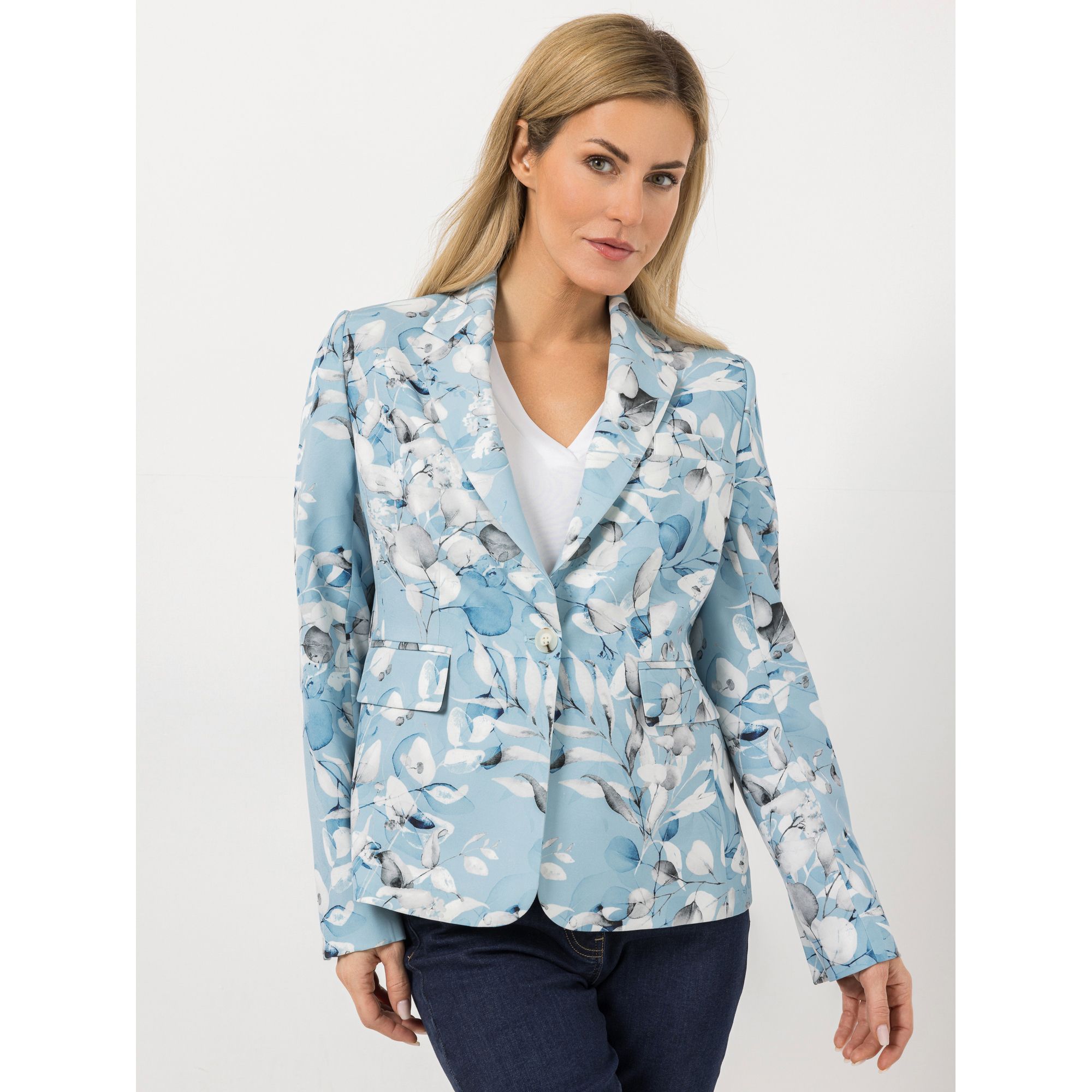 AMINATI® Blazer, 1/1-Arm Reverskragen Pattentaschen Blumen-Druck