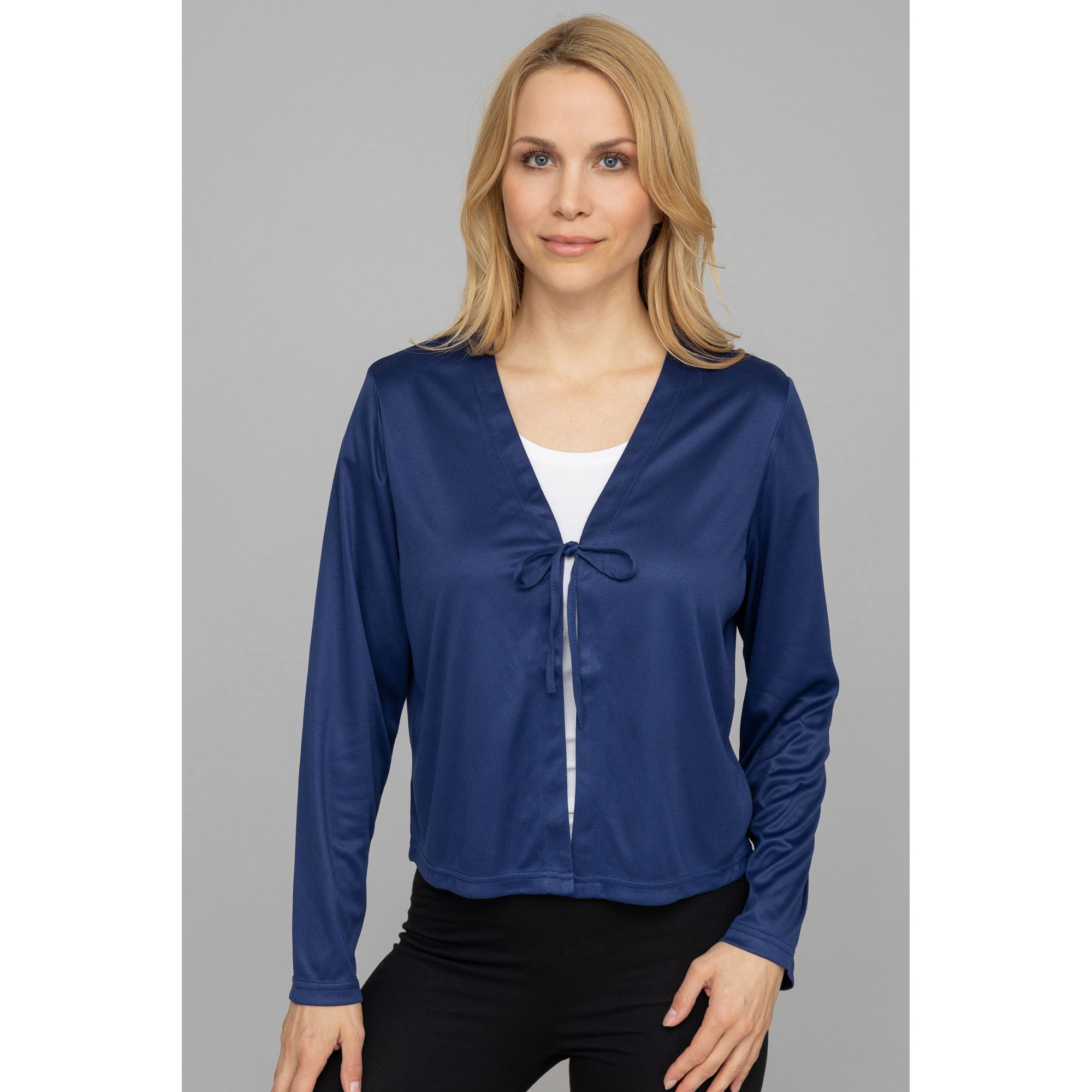 JERYMOOD HOMEWEAR Bolero, 1/1-Arm Mikrofaser Bindeband kurze Form